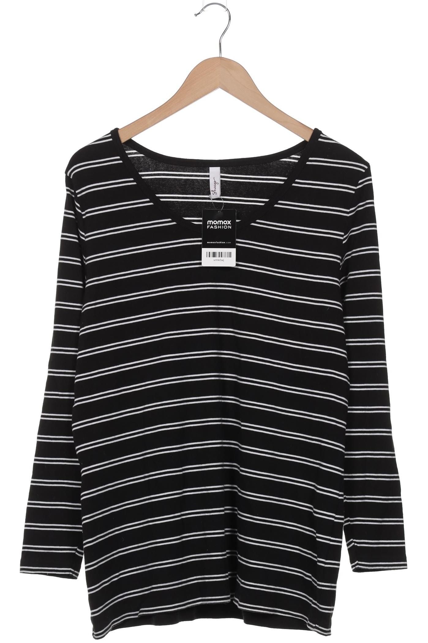 

sheego Damen Langarmshirt, schwarz, Gr. 44