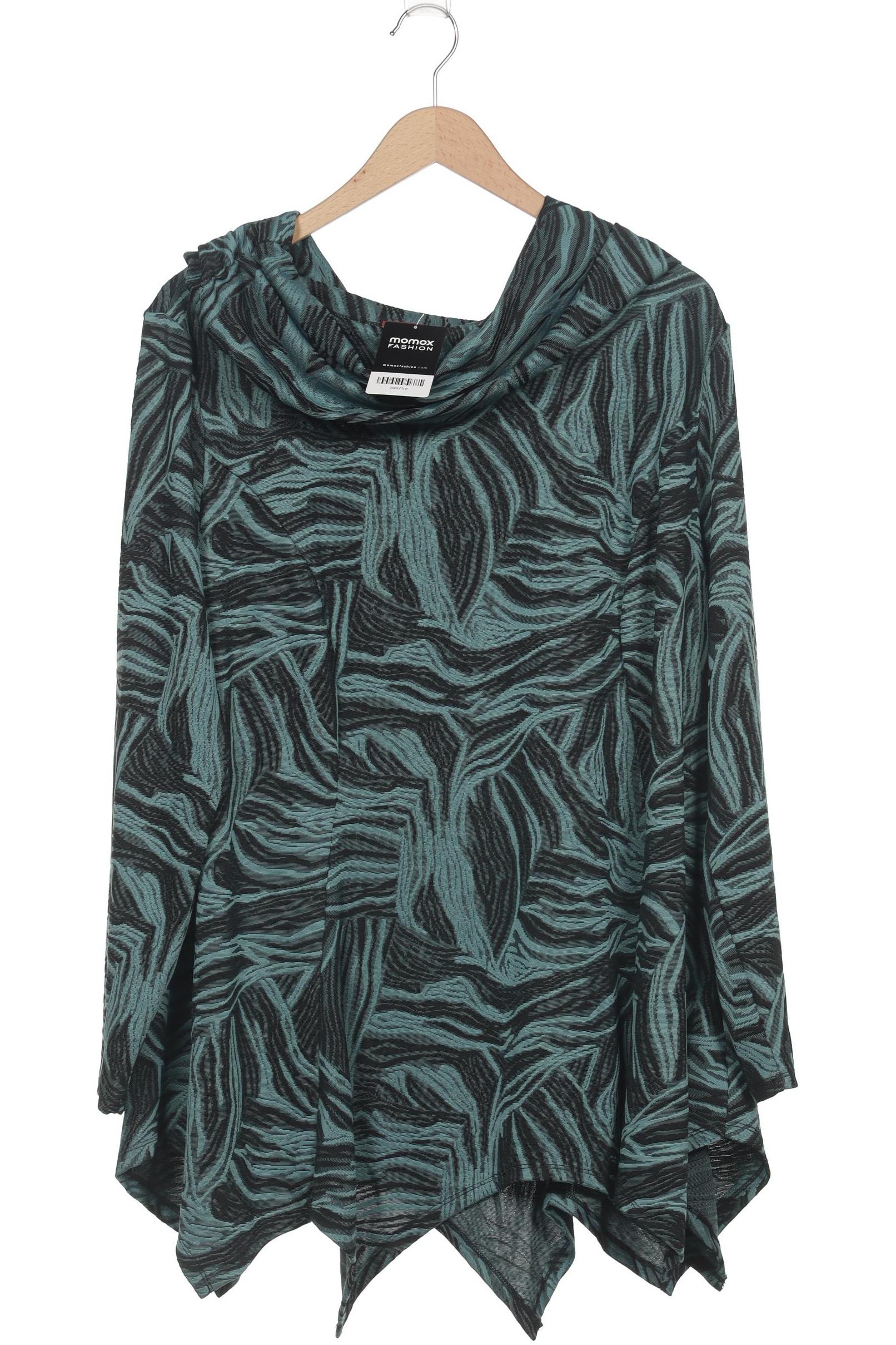 

sheego Damen Langarmshirt, türkis, Gr. 48