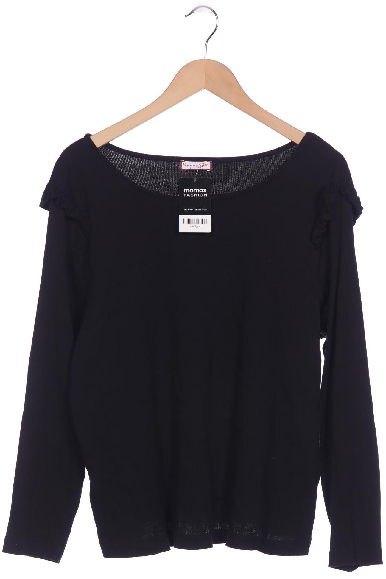 

sheego Damen Langarmshirt, schwarz, Gr. 44