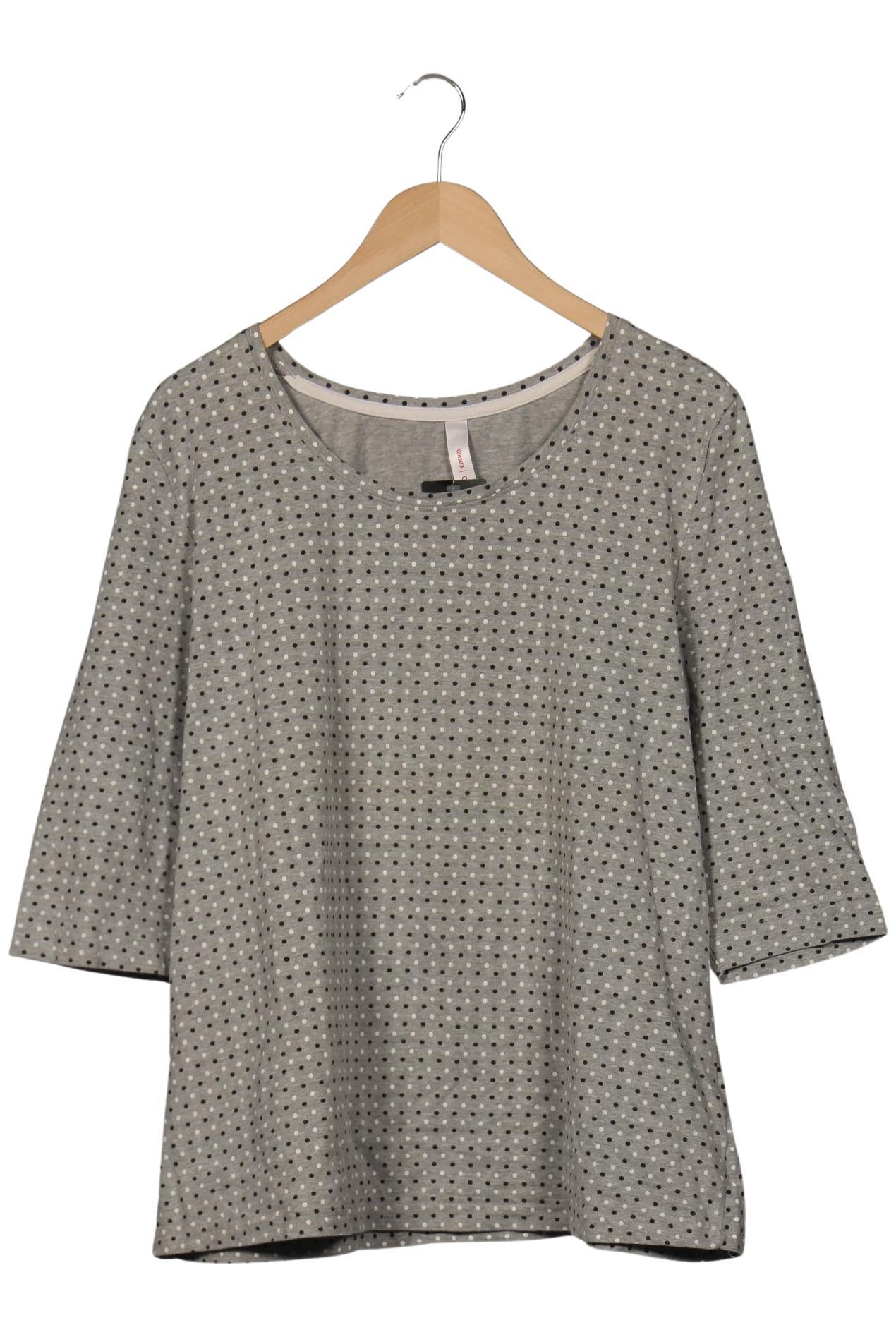 

sheego Damen Langarmshirt, grau, Gr. 48