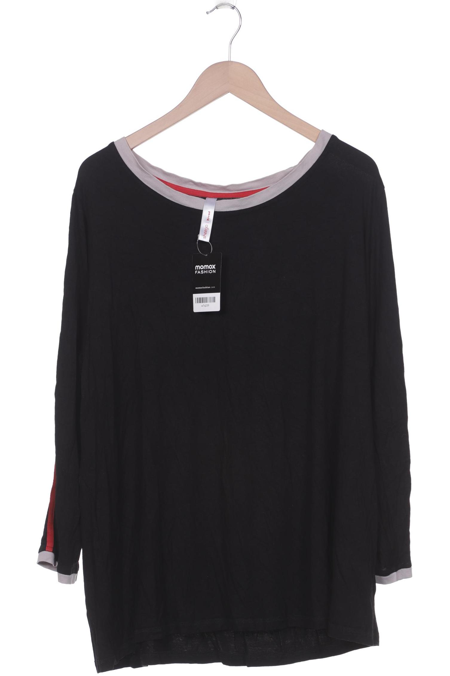 

sheego Damen Langarmshirt, schwarz