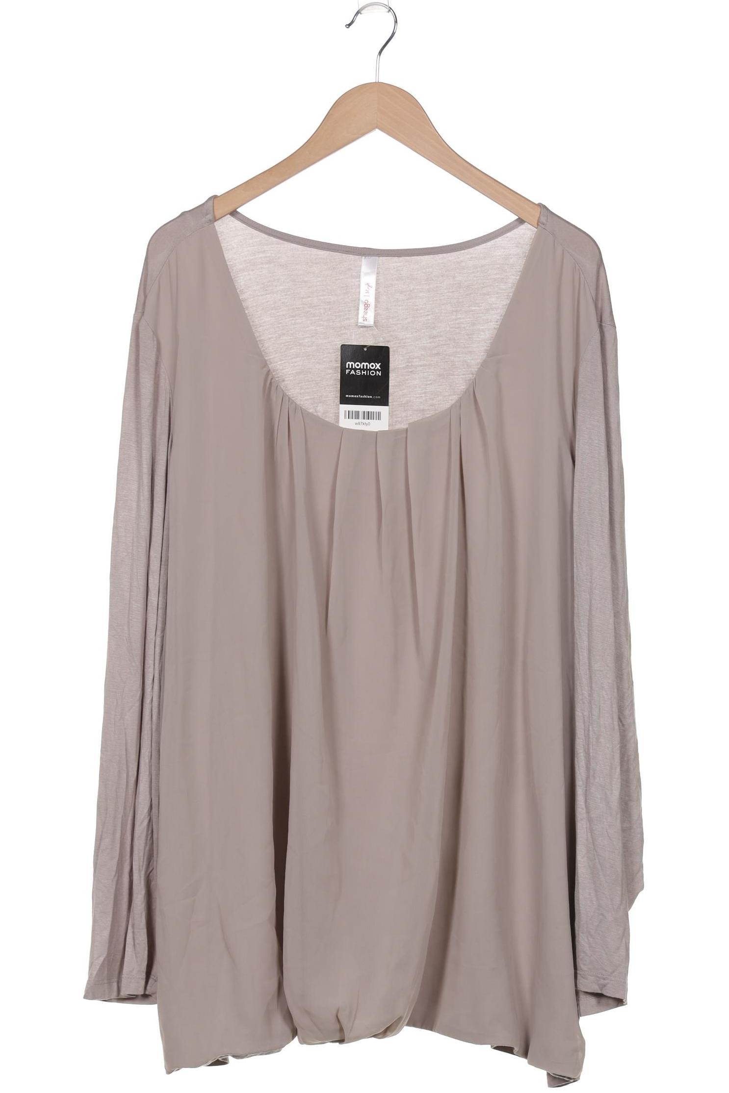 

sheego Damen Langarmshirt, grau, Gr. 56