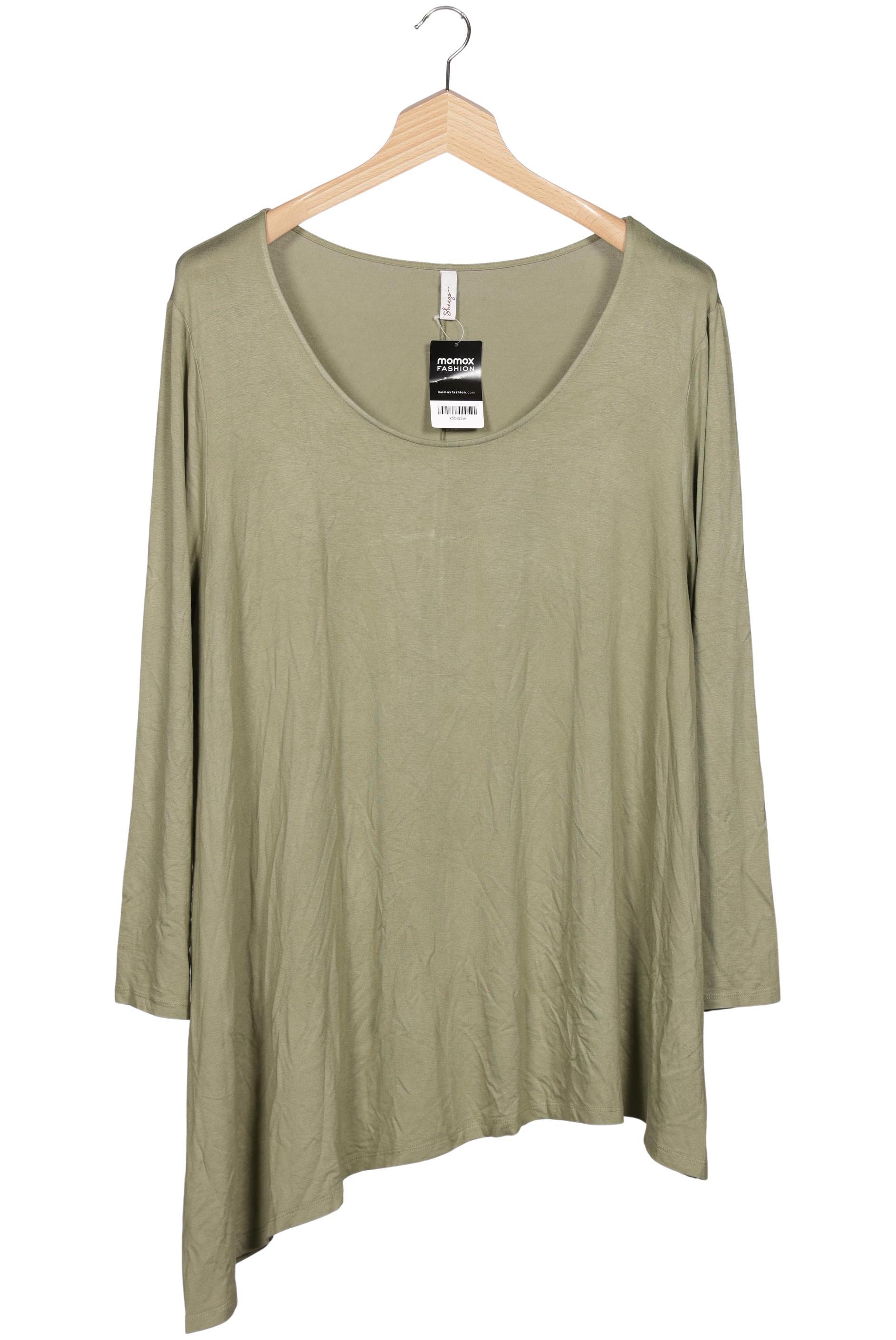 

sheego Damen Langarmshirt, grün, Gr. 52