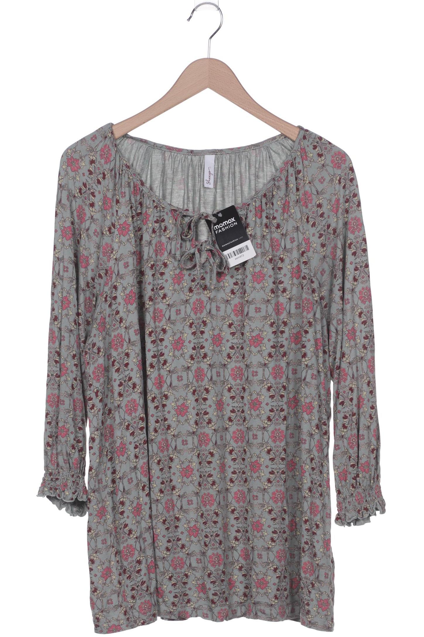

sheego Damen Langarmshirt, grün, Gr. 48
