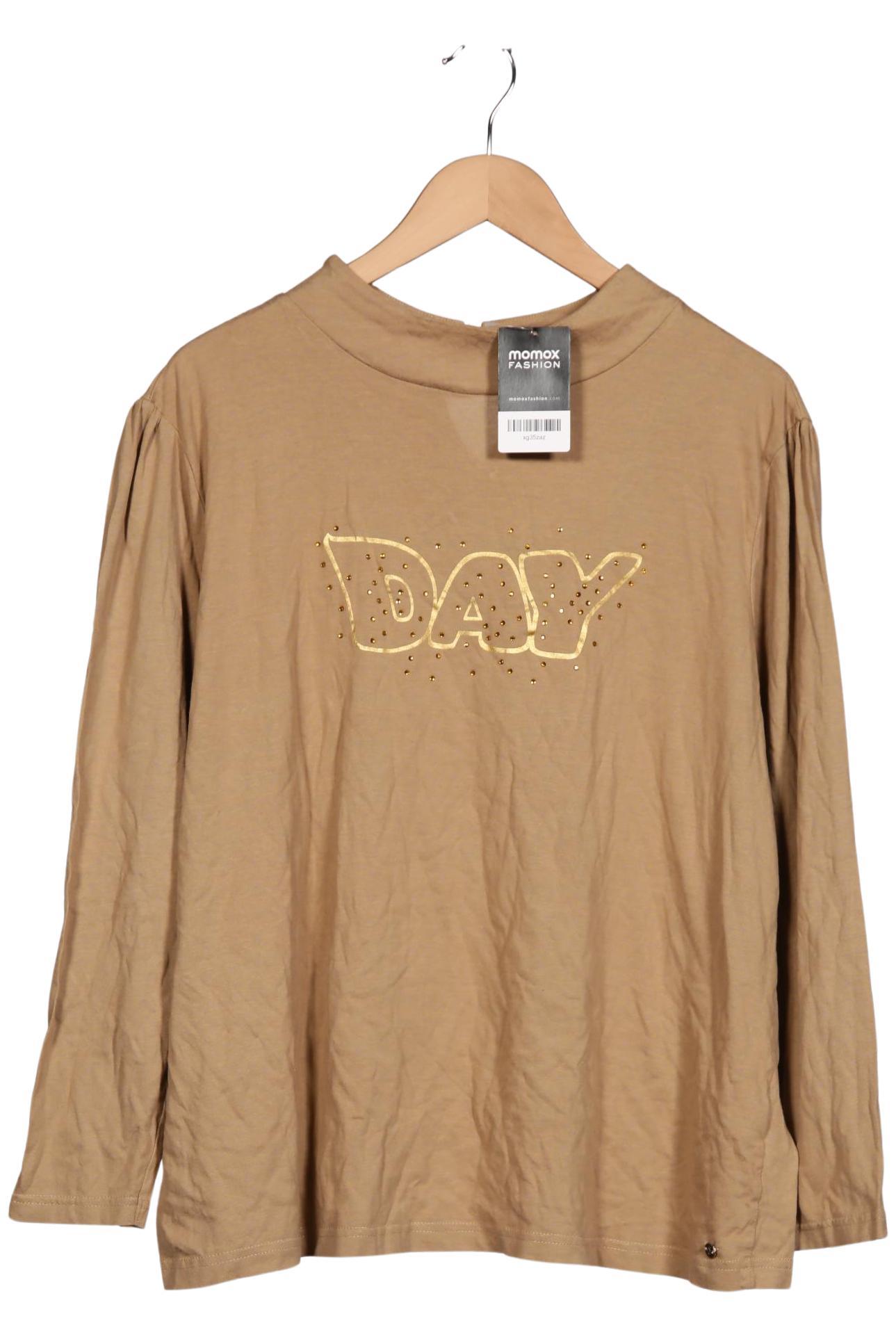 

sheego Damen Langarmshirt, beige, Gr. 48