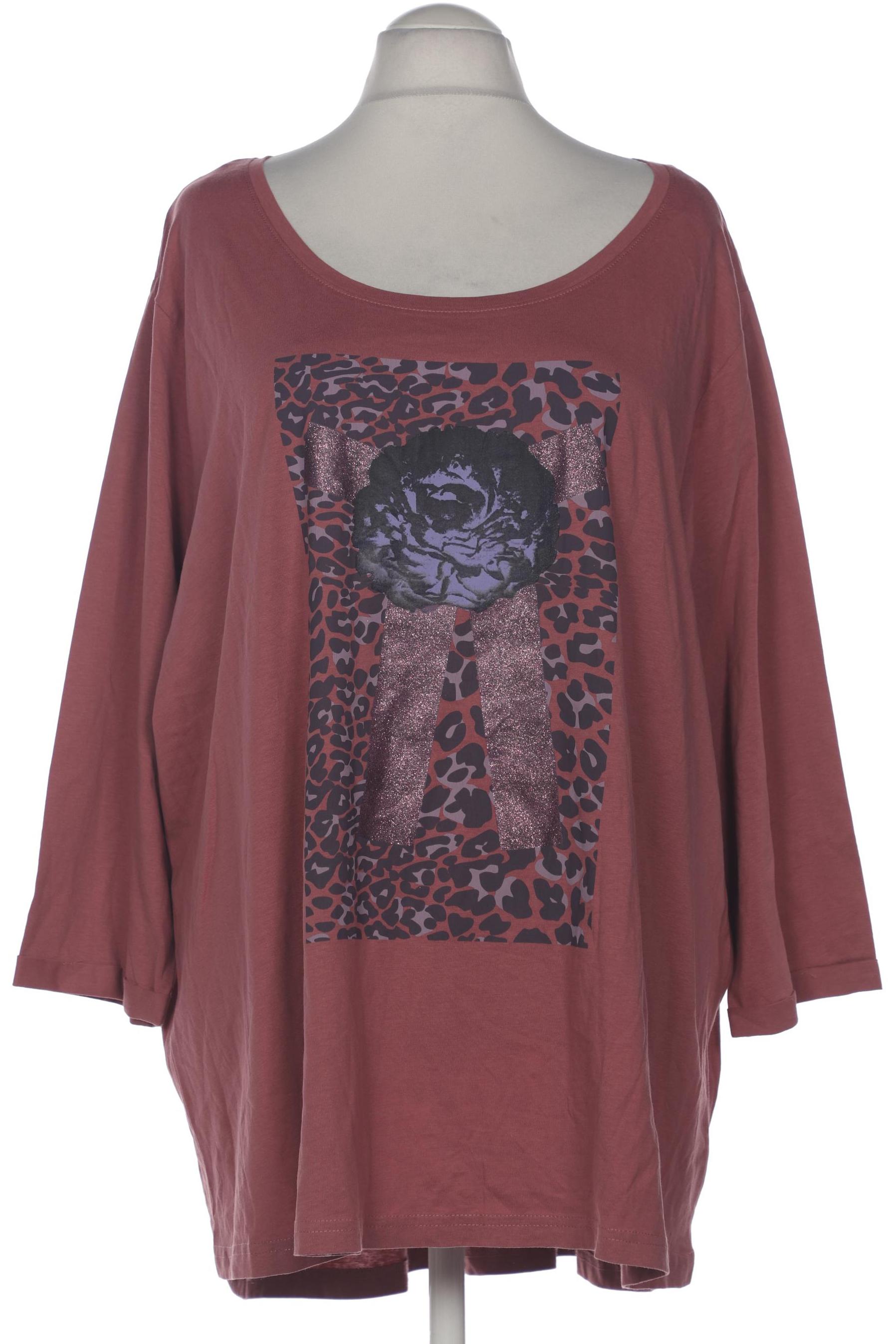 

sheego Damen Langarmshirt, pink, Gr. 56
