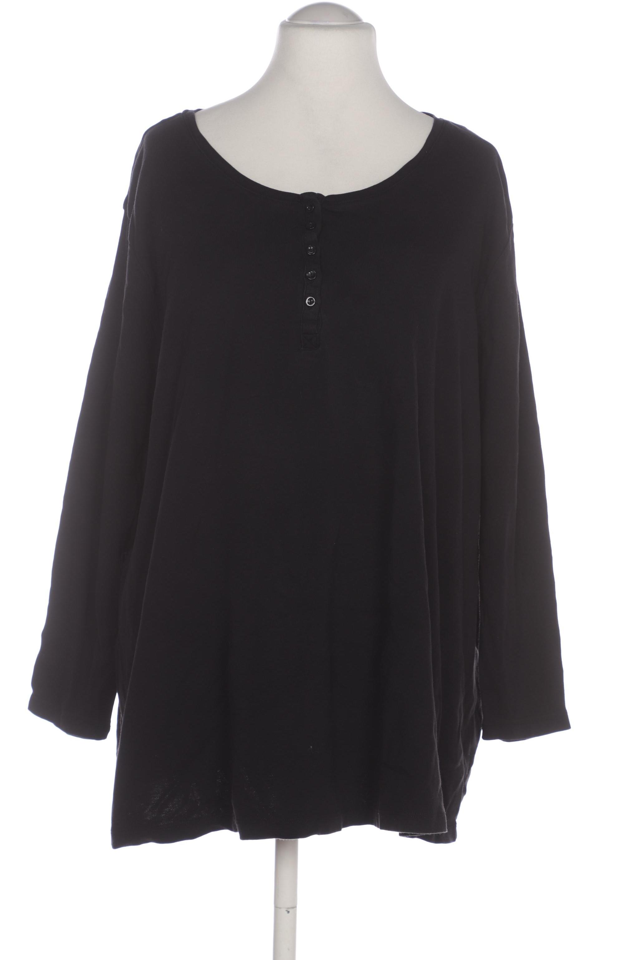 

sheego Damen Langarmshirt, schwarz, Gr. 56