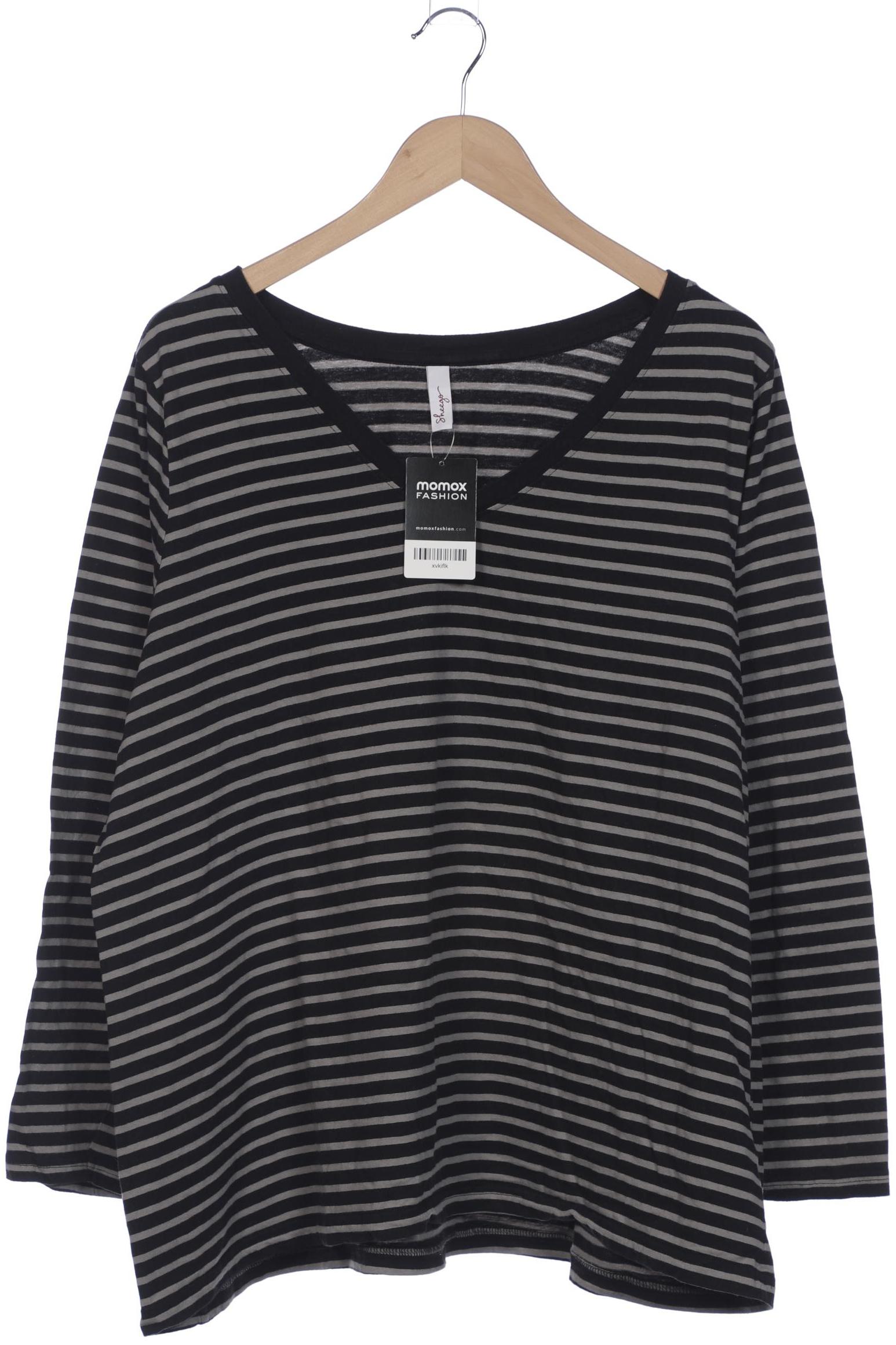 

sheego Damen Langarmshirt, schwarz, Gr. 48