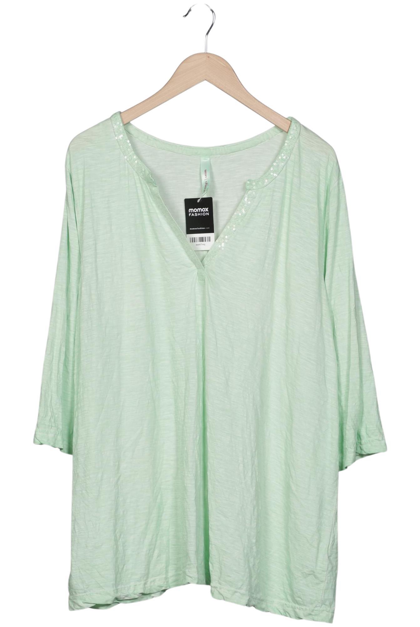 

sheego Damen Langarmshirt, hellgrün, Gr. 52