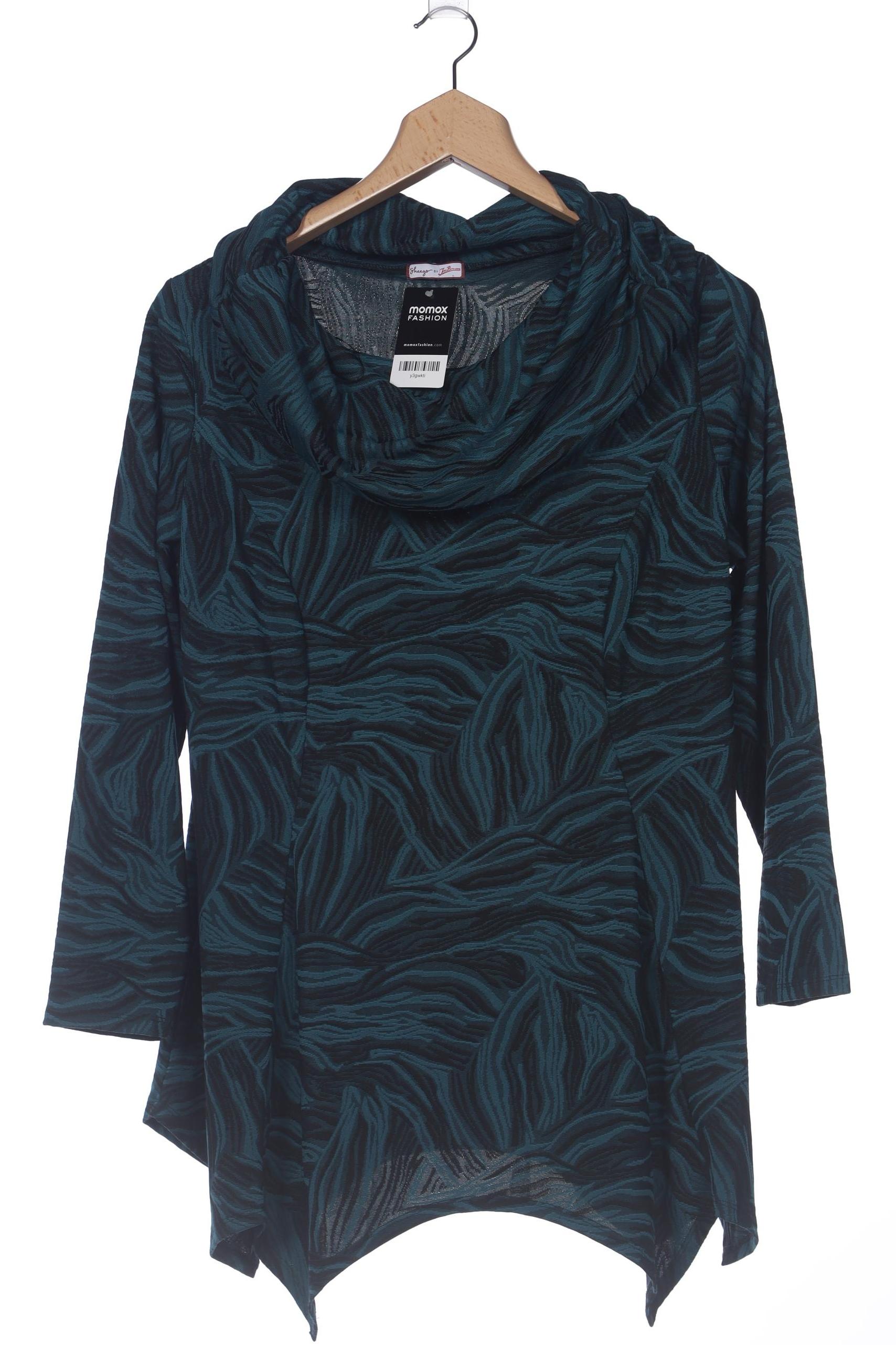 

sheego Damen Langarmshirt, türkis, Gr. 48