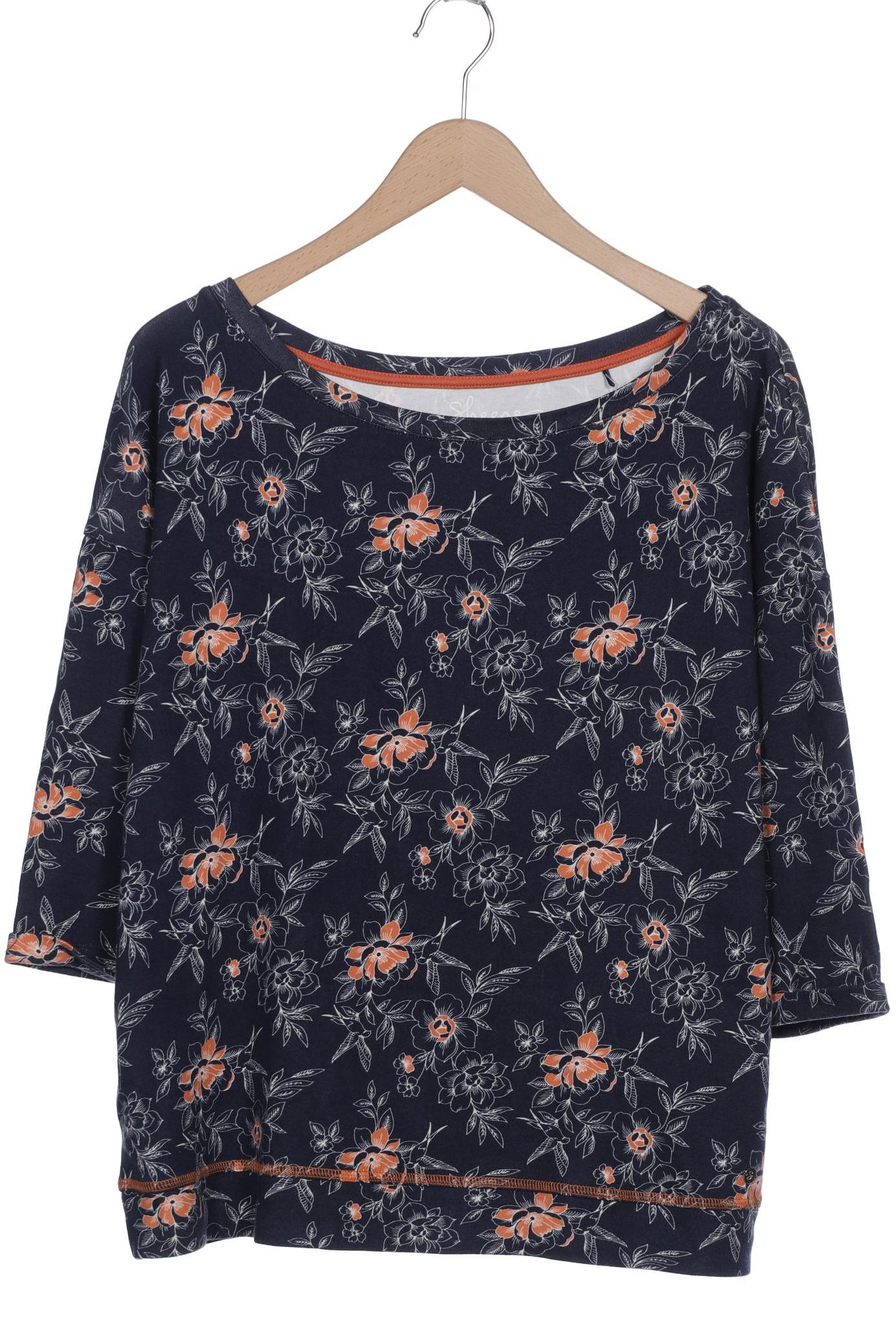 

sheego Damen Langarmshirt, marineblau, Gr. 48