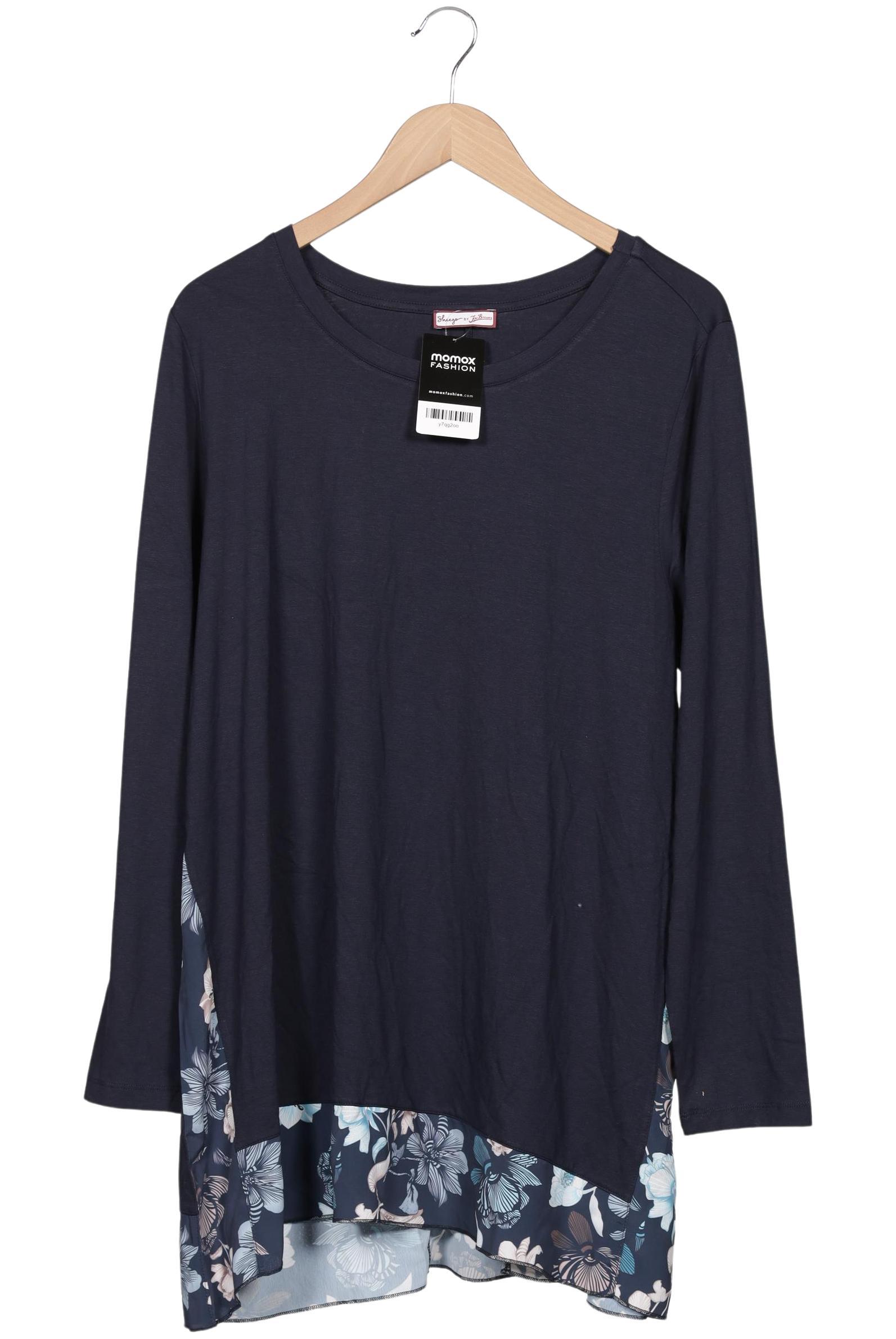

sheego Damen Langarmshirt, marineblau, Gr. 44