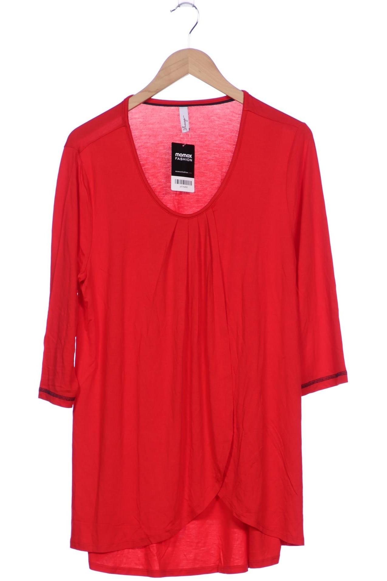 

sheego Damen Langarmshirt, rot, Gr. 40