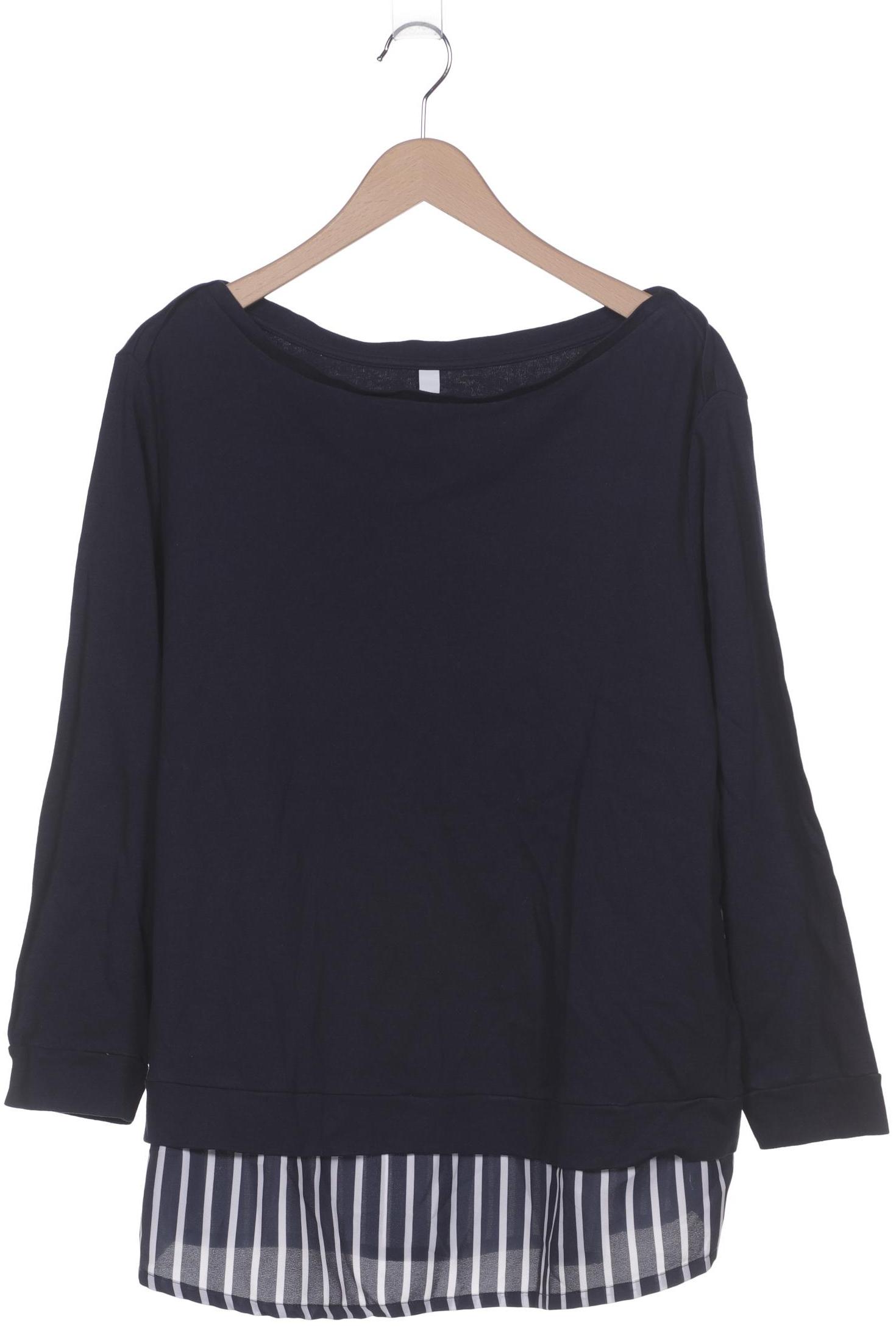 

sheego Damen Langarmshirt, marineblau, Gr. 48