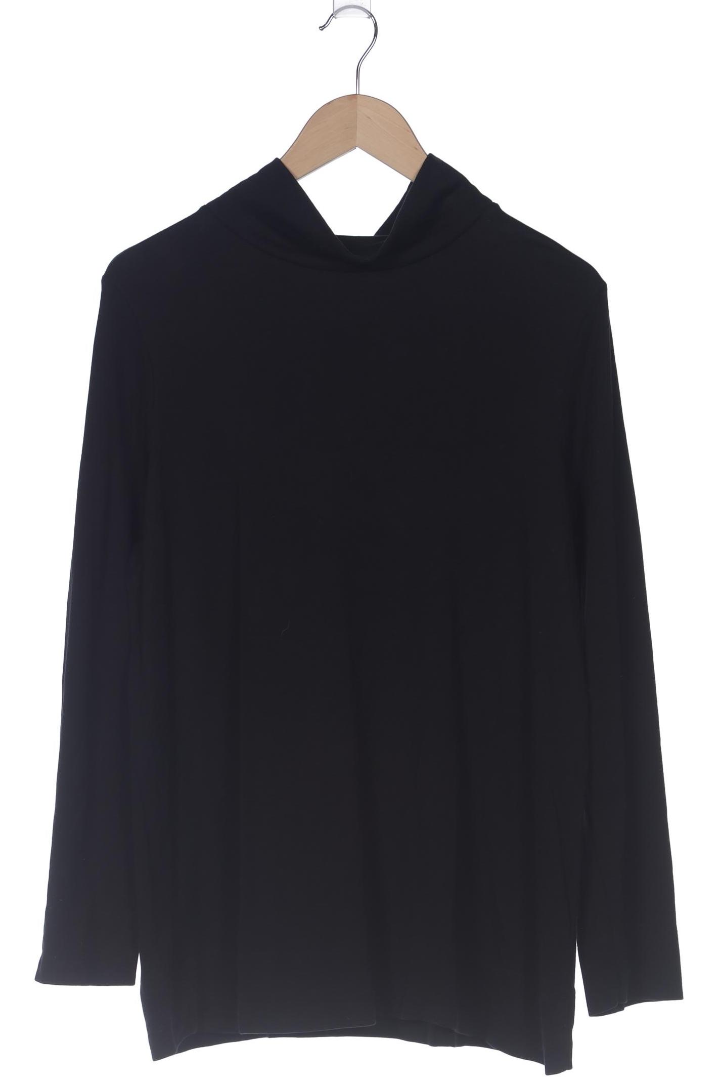 

sheego Damen Langarmshirt, schwarz, Gr. 44