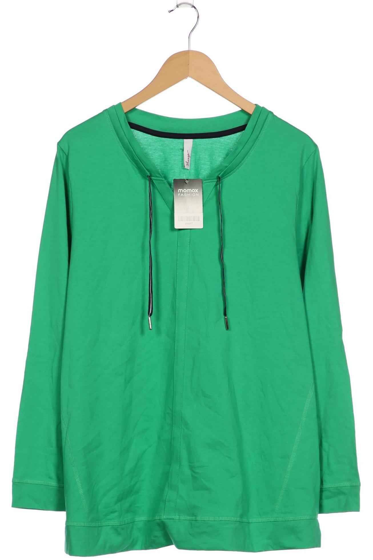 

sheego Damen Langarmshirt, grün, Gr. 44