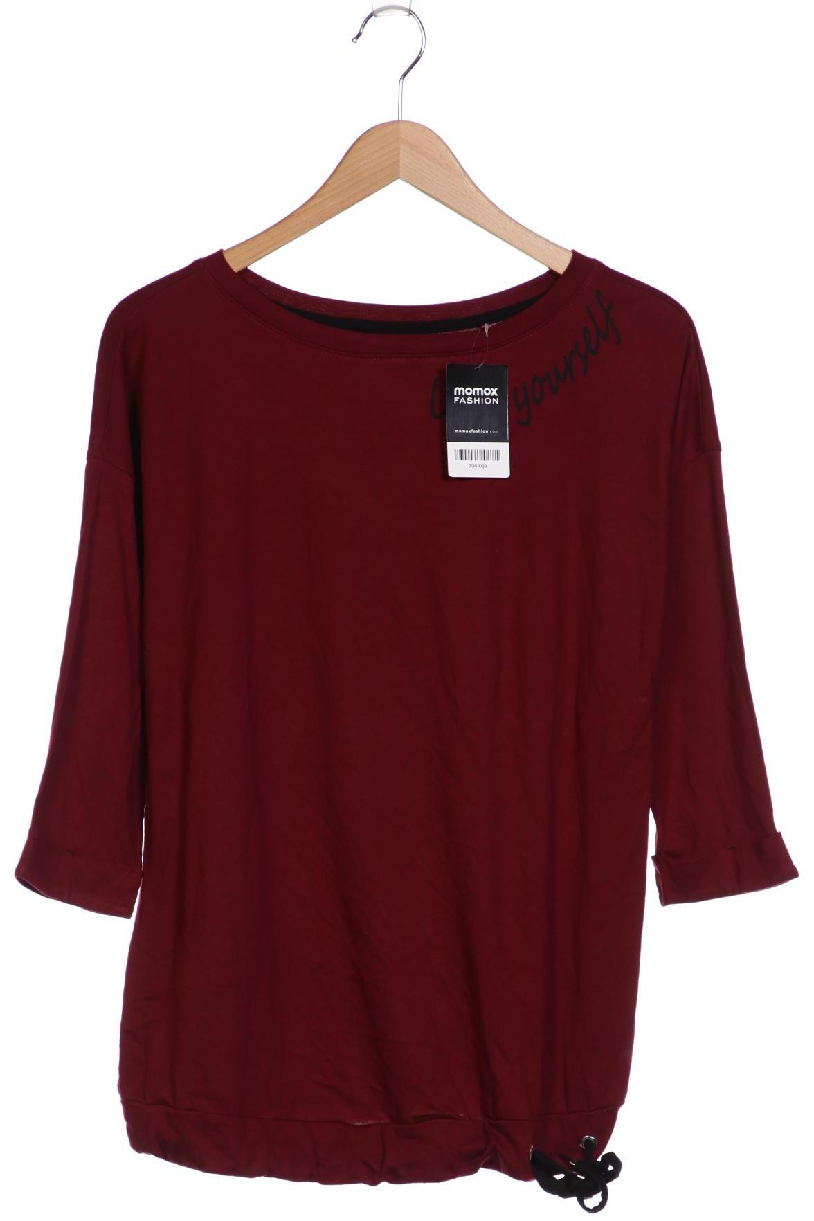 

sheego Damen Langarmshirt, bordeaux, Gr. 40