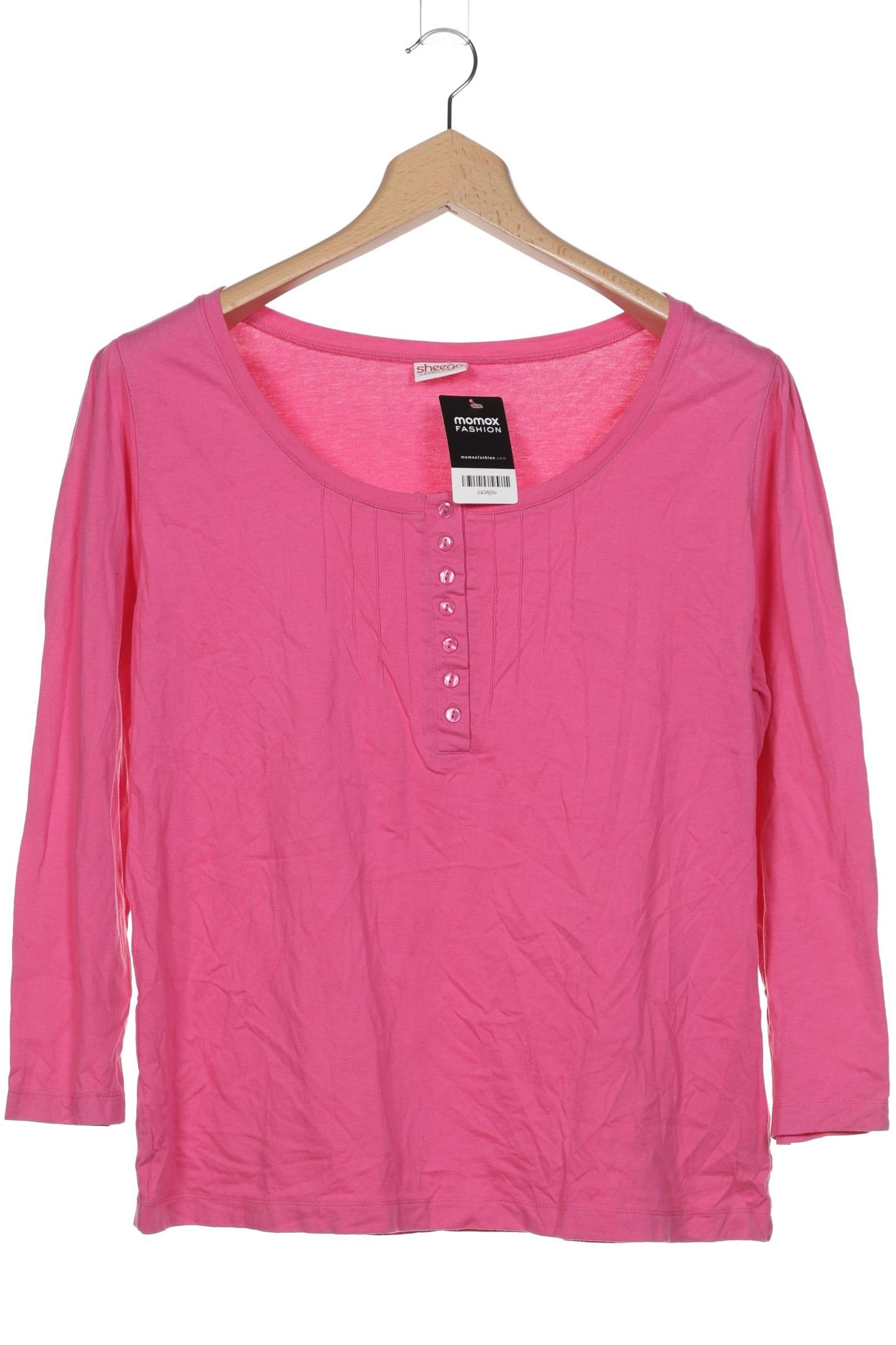 

sheego Damen Langarmshirt, pink, Gr. 44