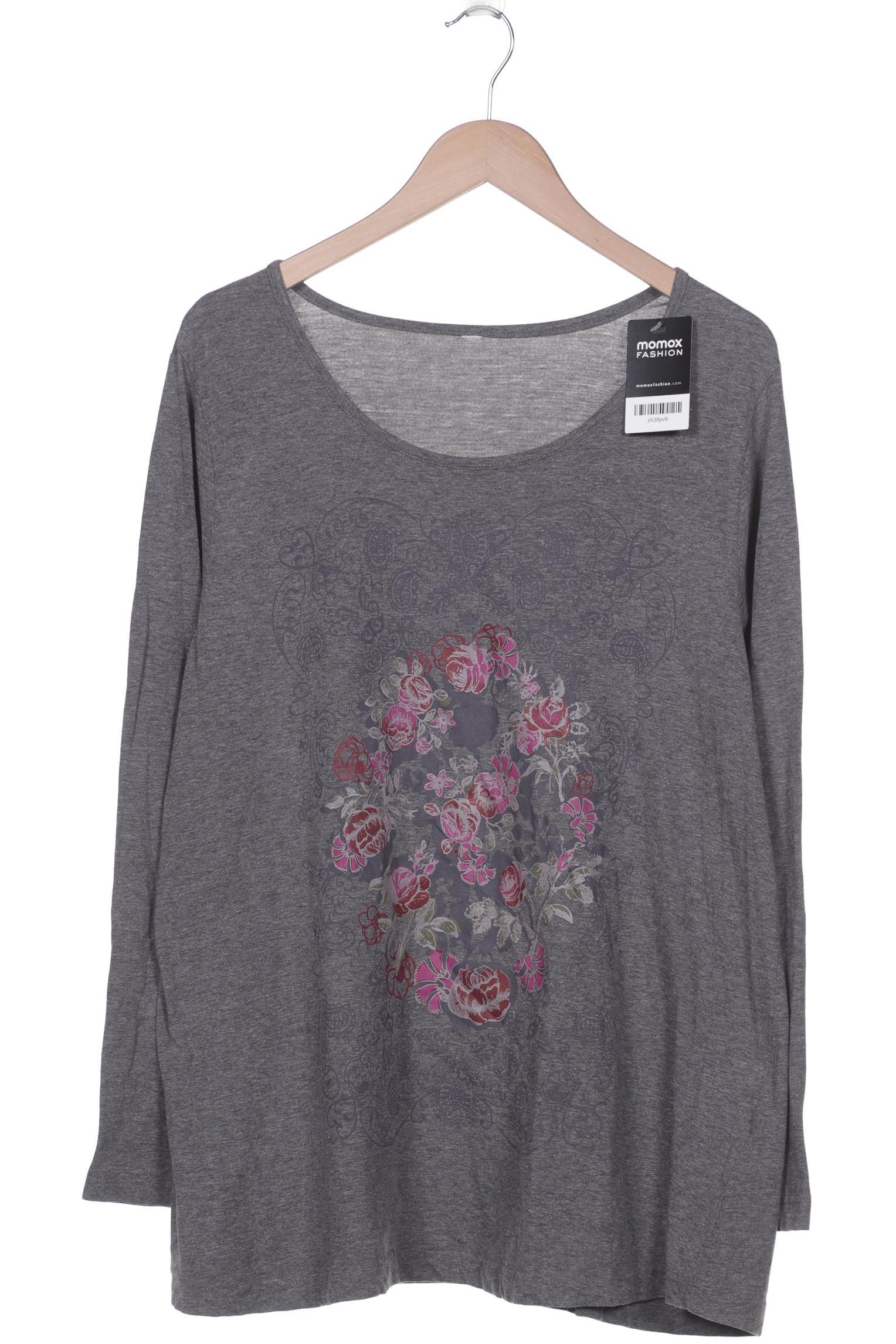 

sheego Damen Langarmshirt, grau
