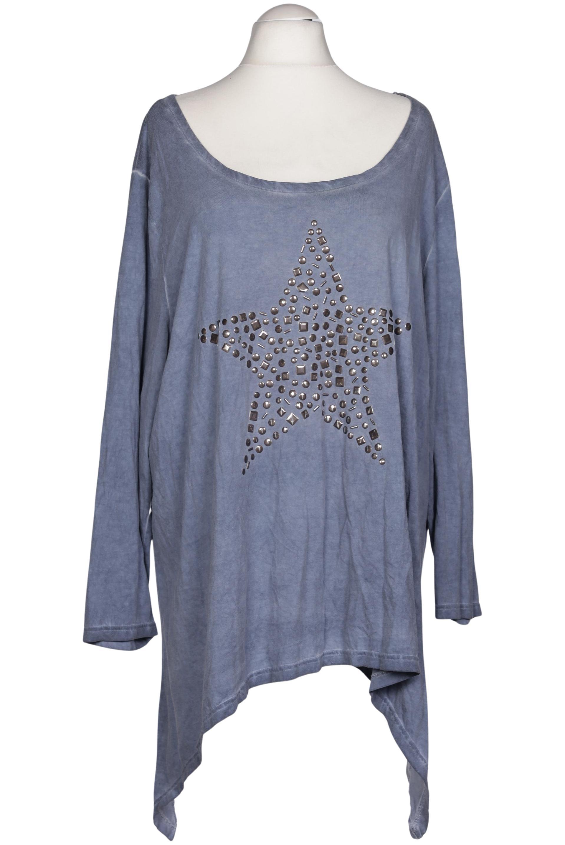 

sheego Damen Langarmshirt, hellblau, Gr. 56