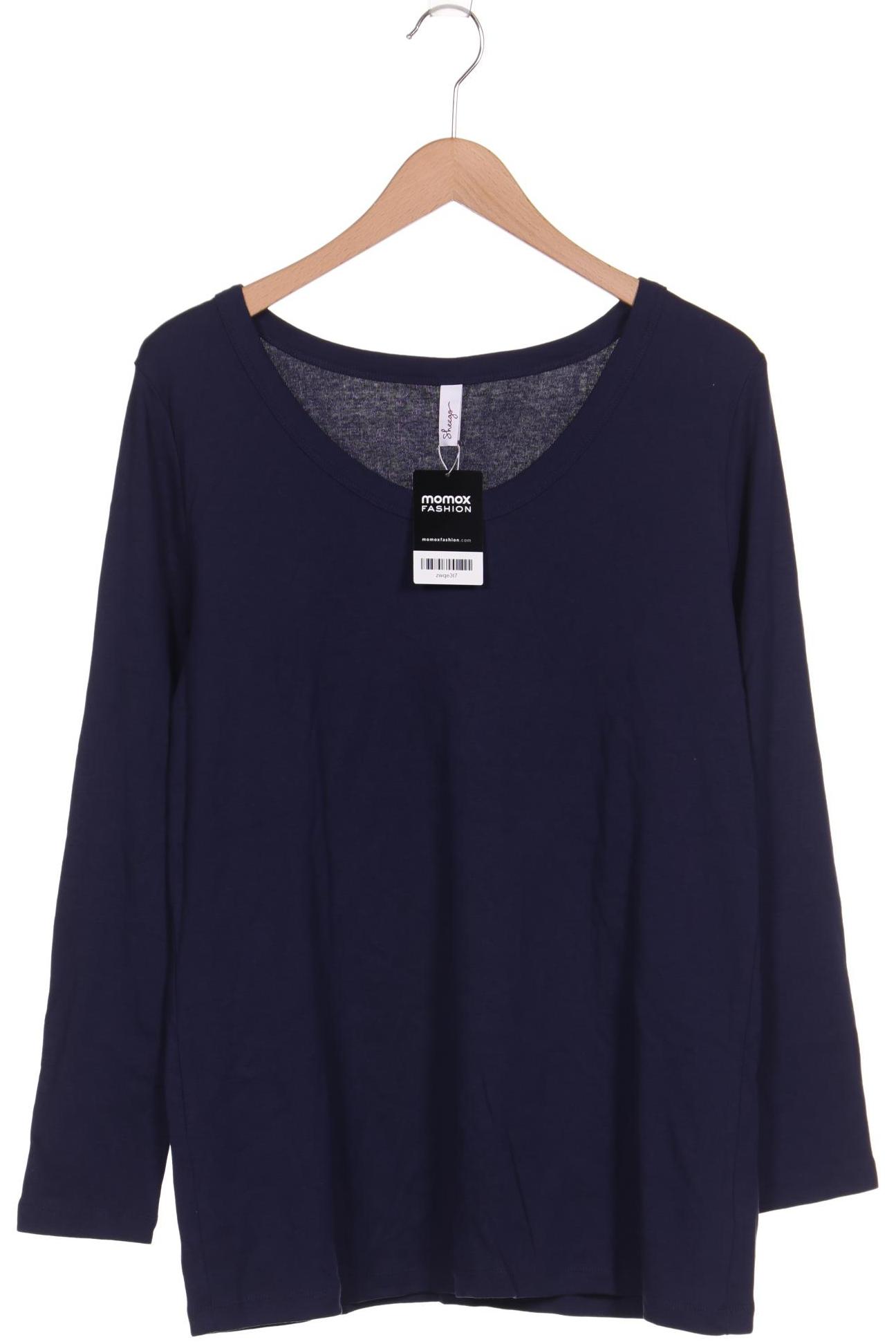 

sheego Damen Langarmshirt, marineblau