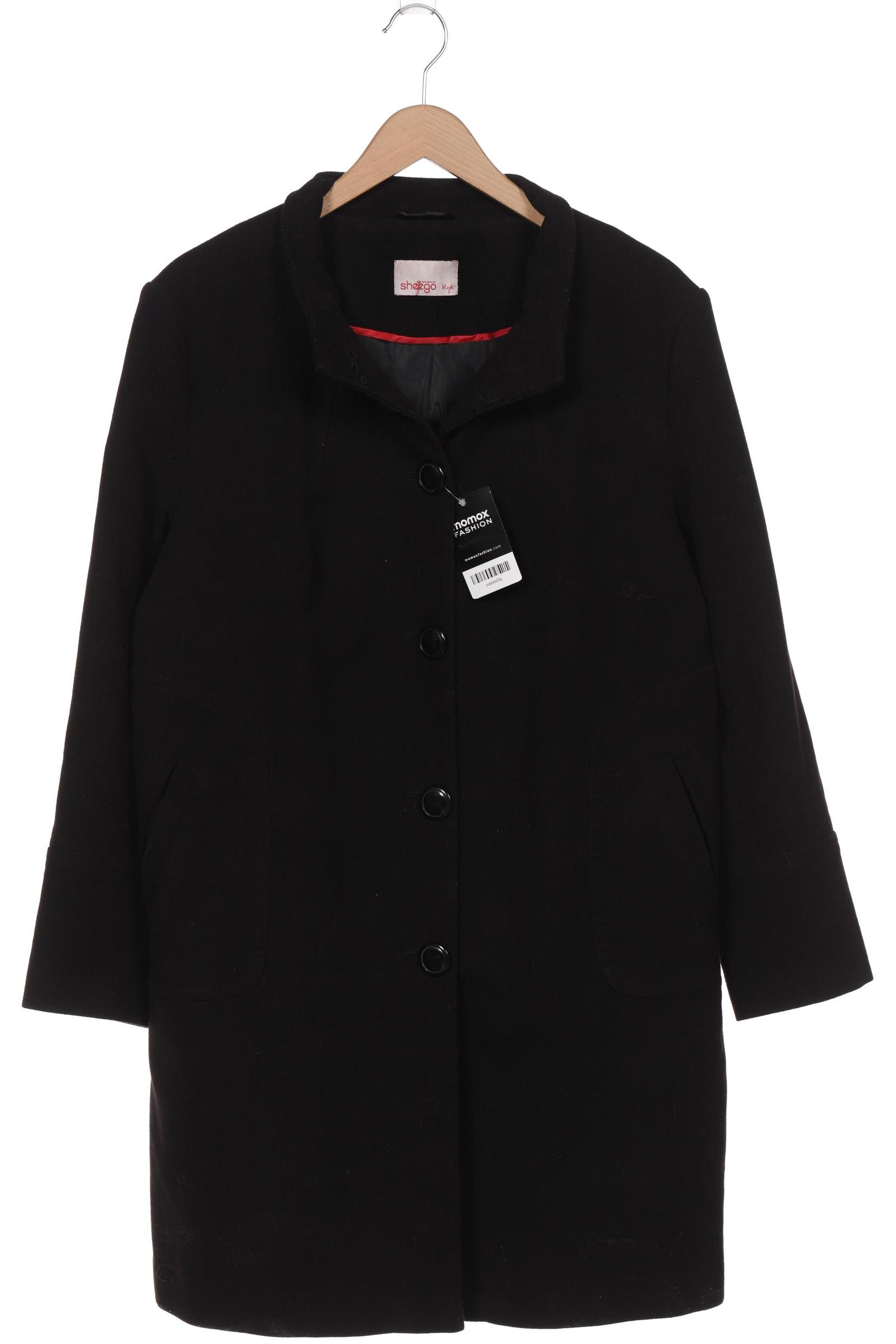 

sheego Damen Mantel, schwarz