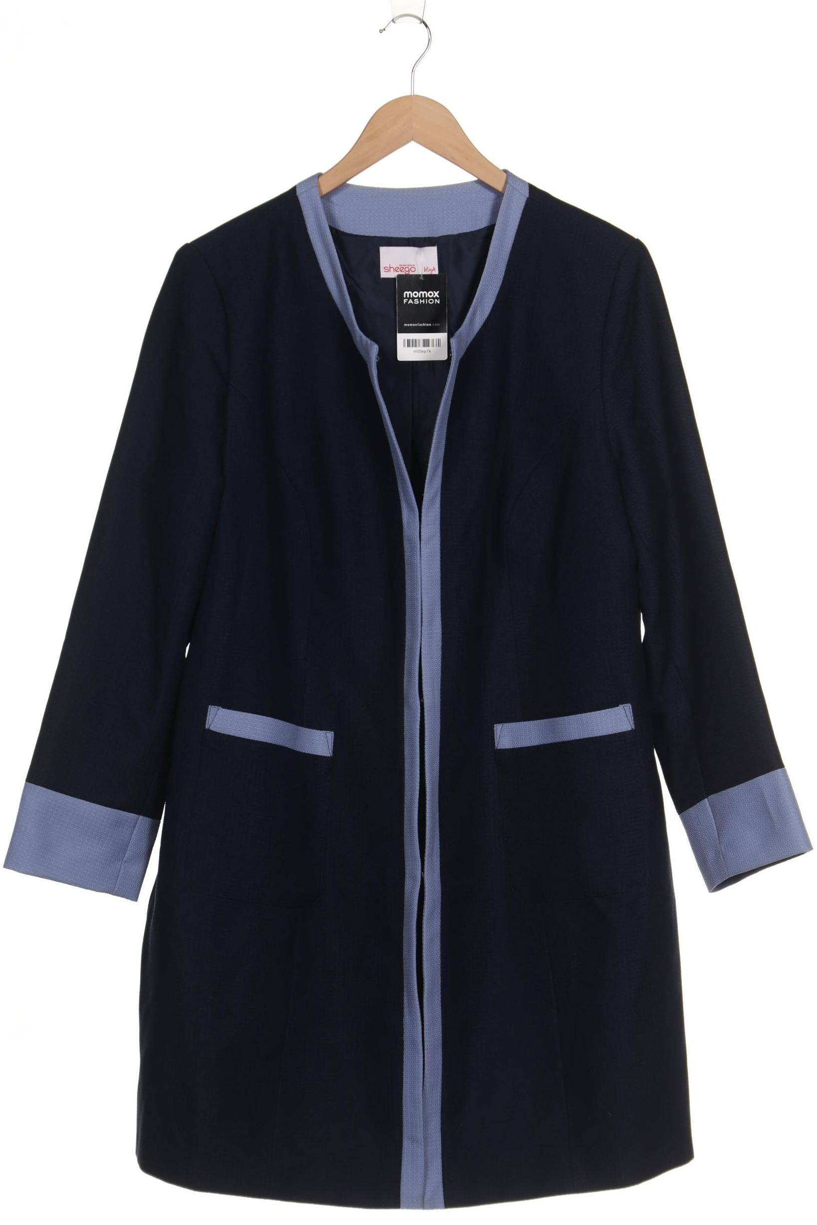 

sheego Damen Mantel, marineblau, Gr. 52
