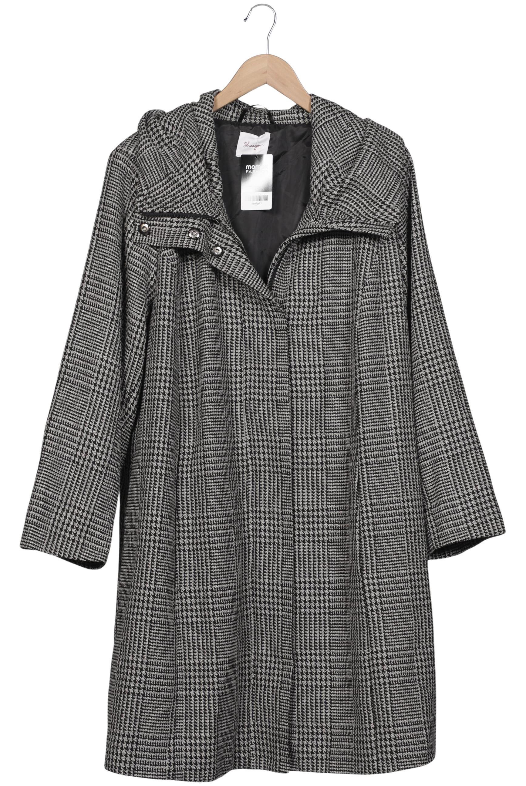 

sheego Damen Mantel, grau, Gr. 52