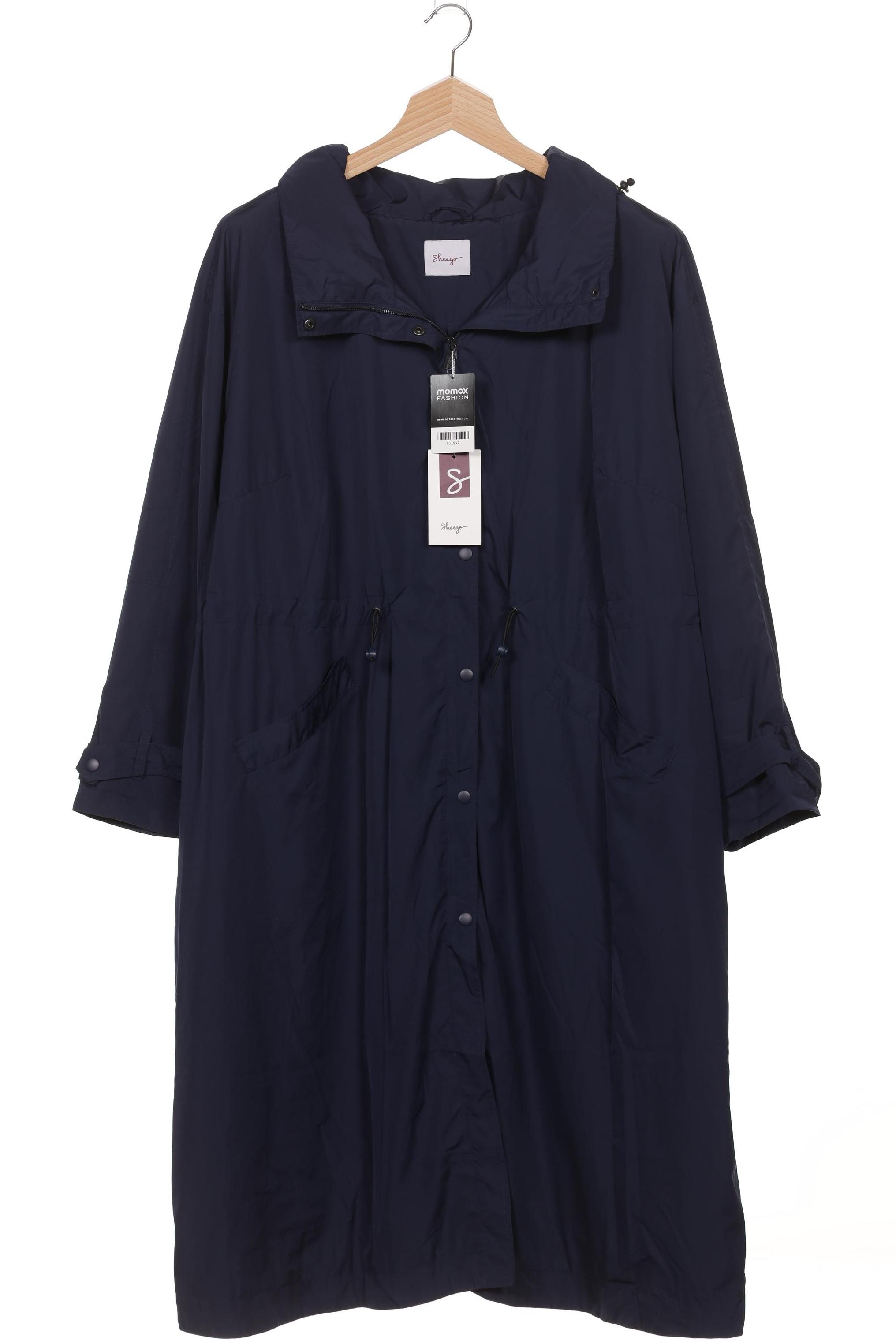 

sheego Damen Mantel, marineblau, Gr. 52