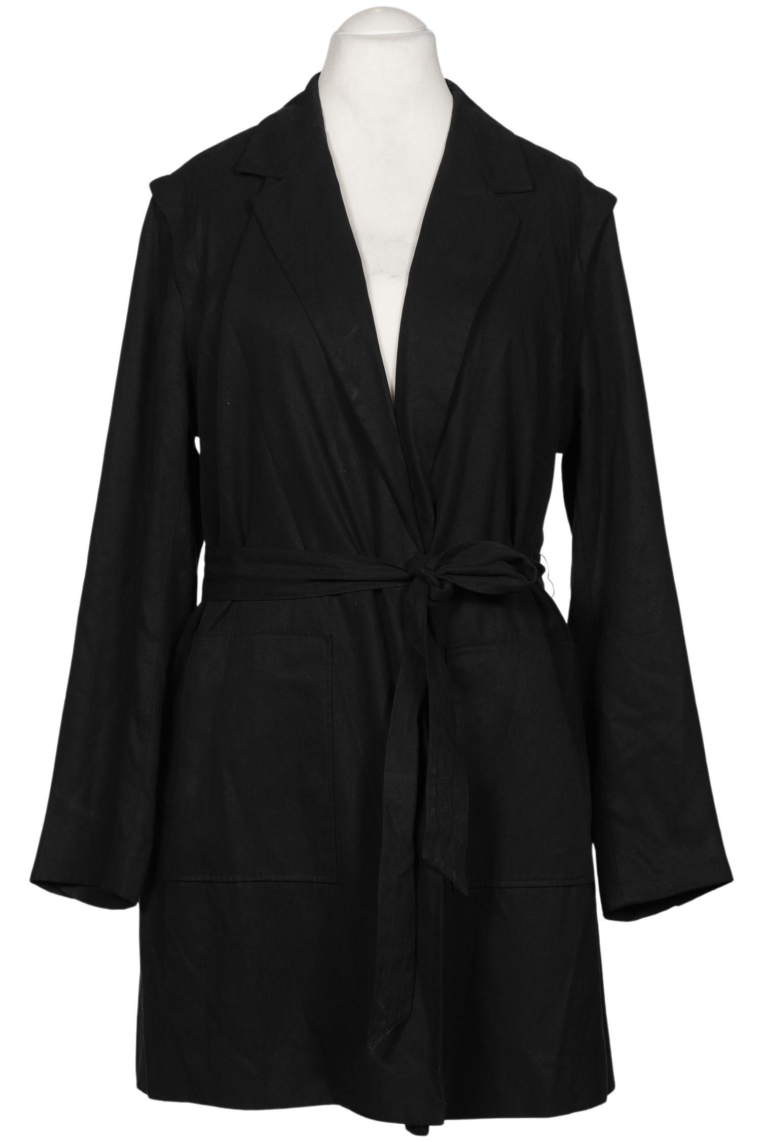 

sheego Damen Mantel, schwarz, Gr. 44