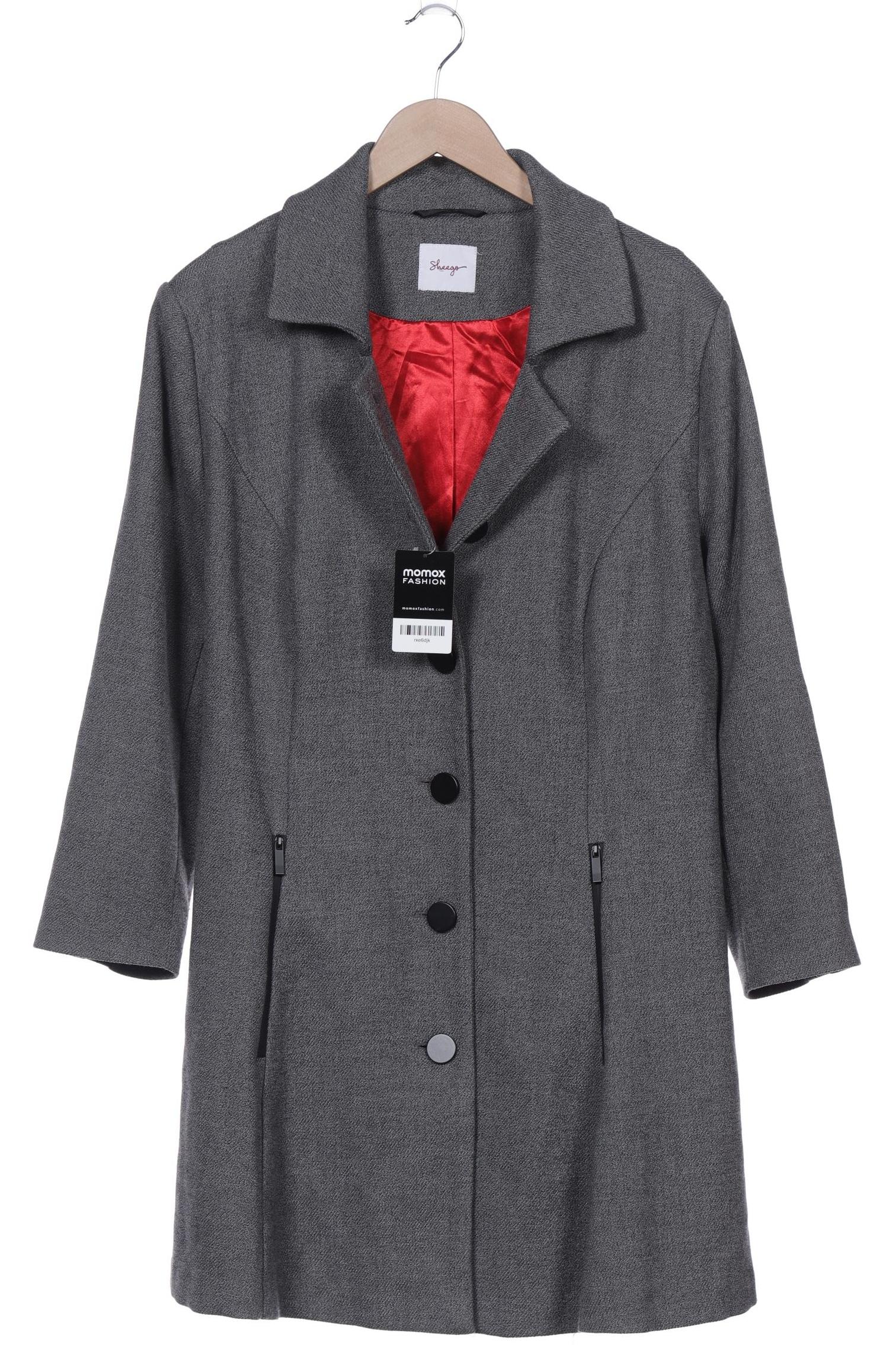 

sheego Damen Mantel, grau, Gr. 48