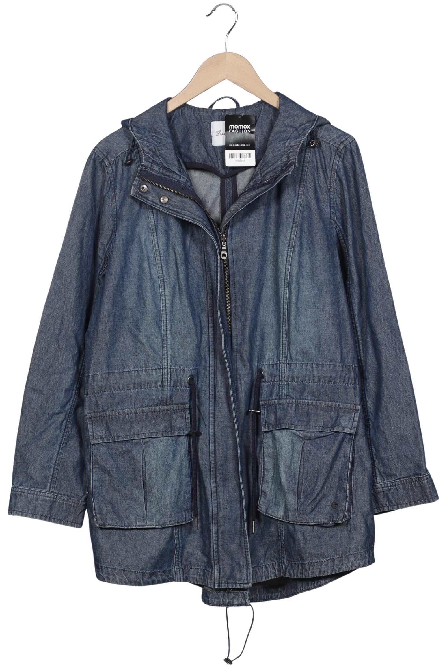 

sheego Damen Mantel, blau, Gr. 46