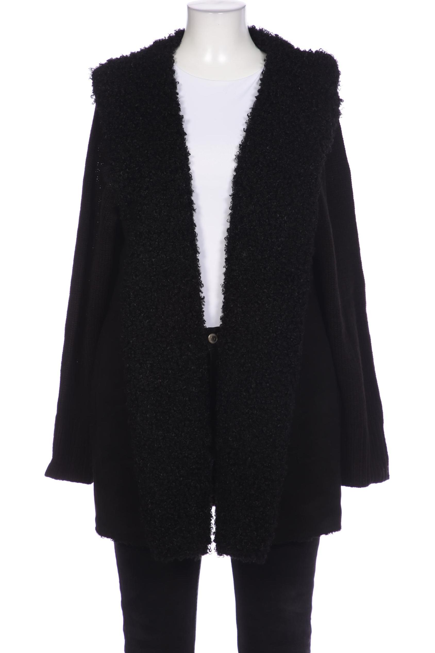 

sheego Damen Mantel, schwarz, Gr. 48