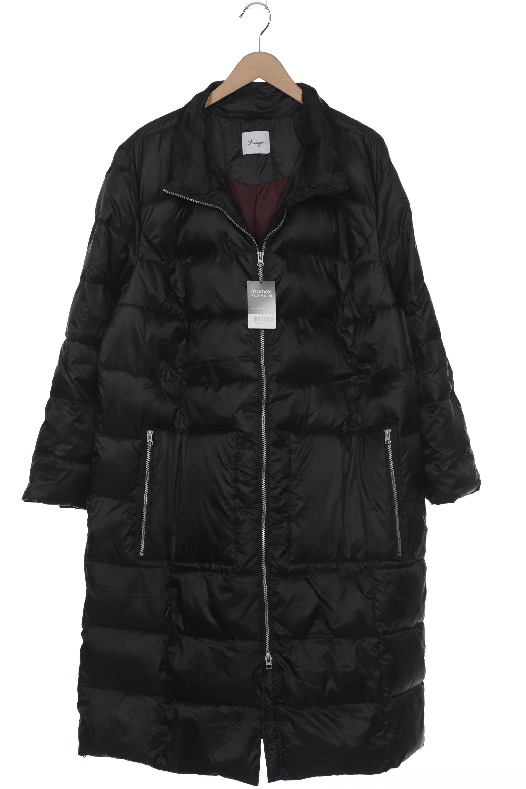 

sheego Damen Mantel, schwarz, Gr. 52