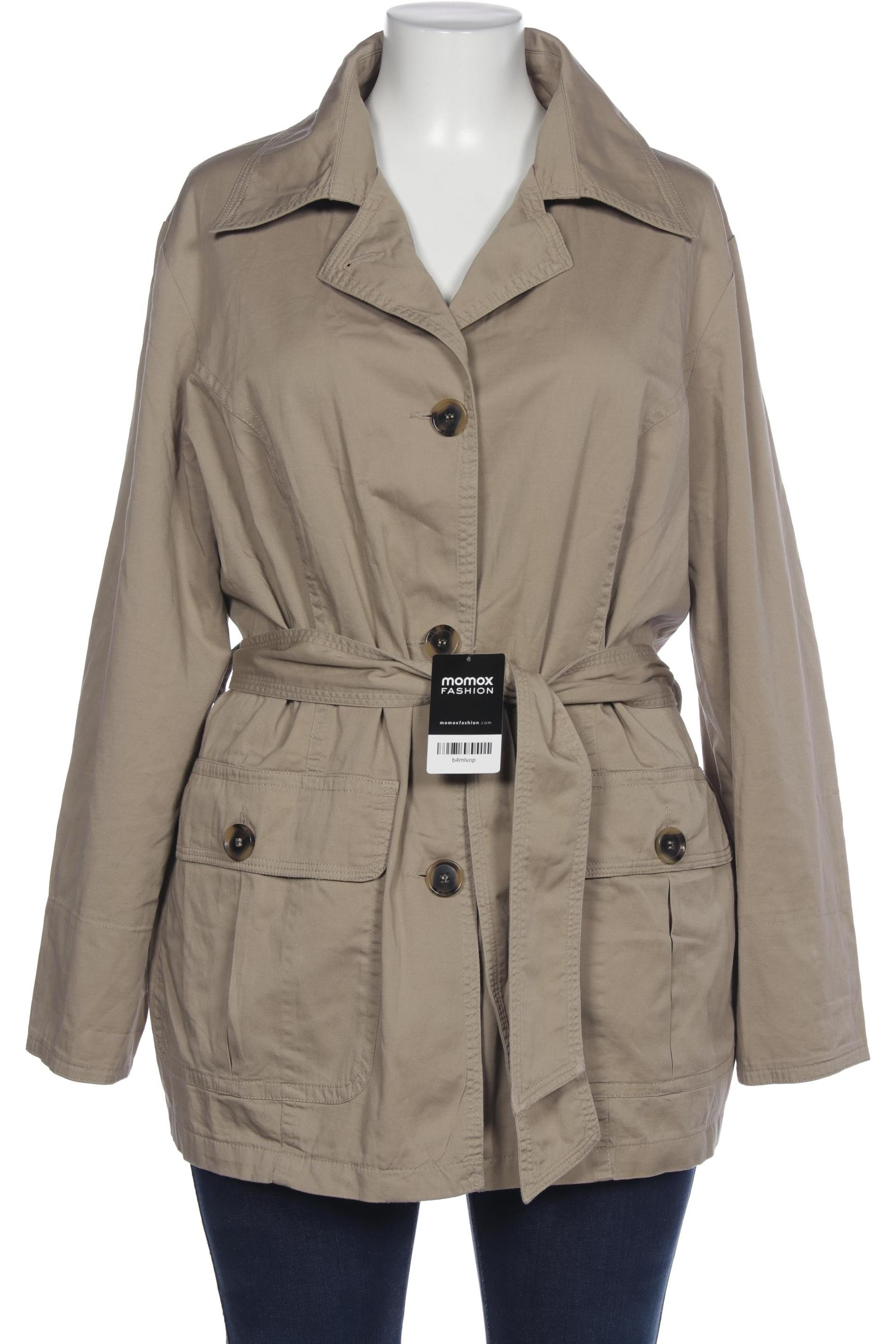 

sheego Damen Mantel, beige, Gr. 46