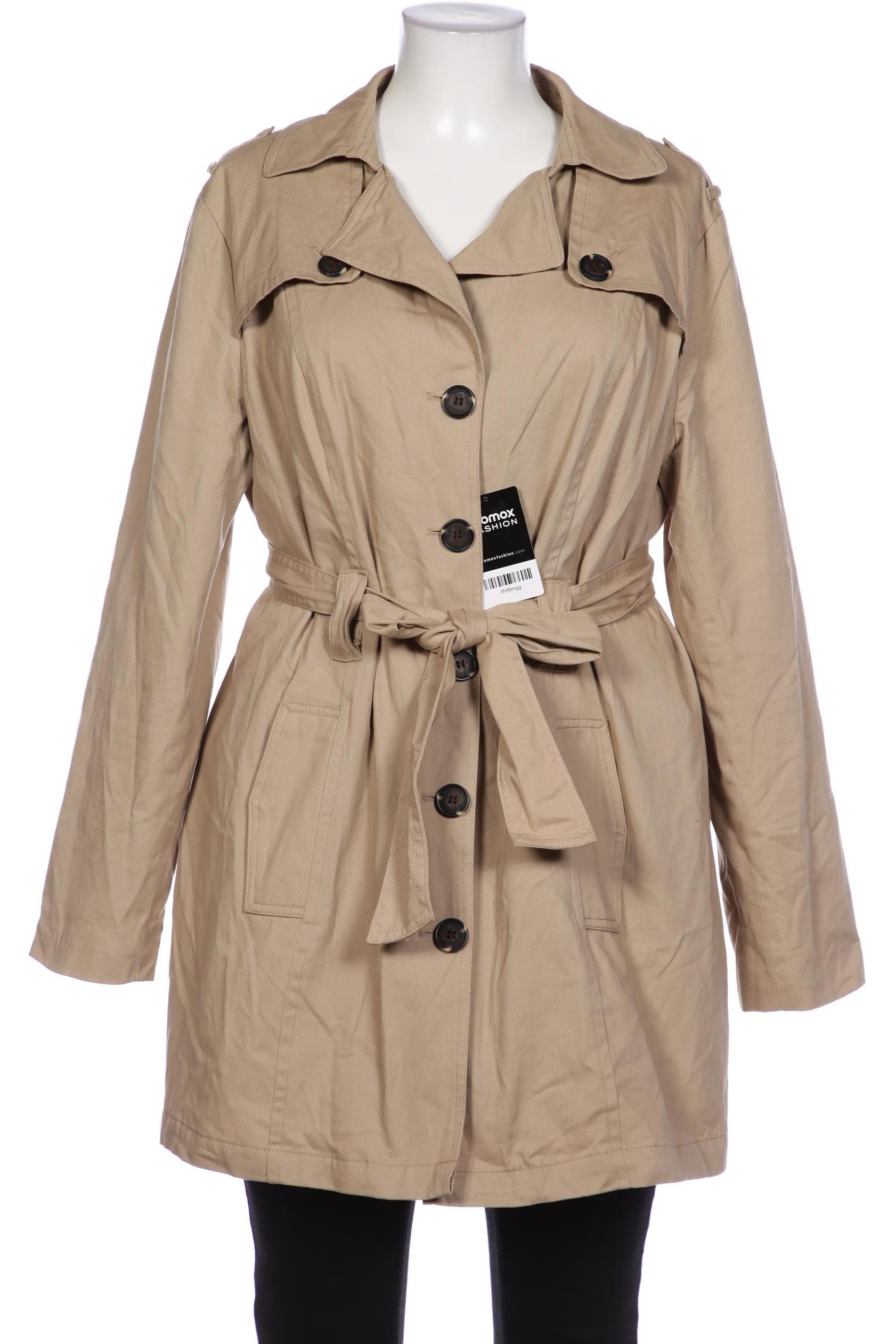 

sheego Damen Mantel, beige, Gr. 46