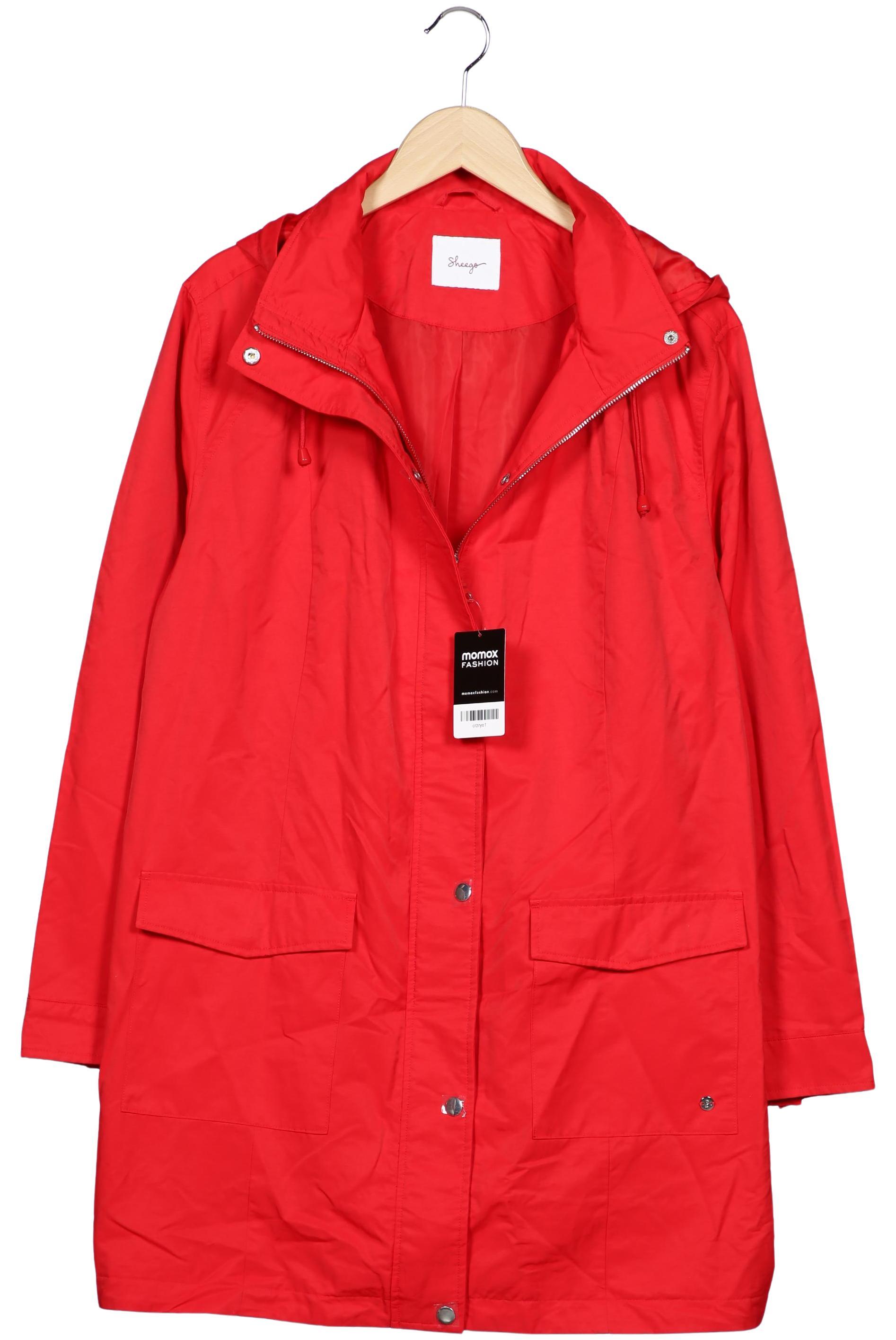 

sheego Damen Mantel, rot, Gr. 46
