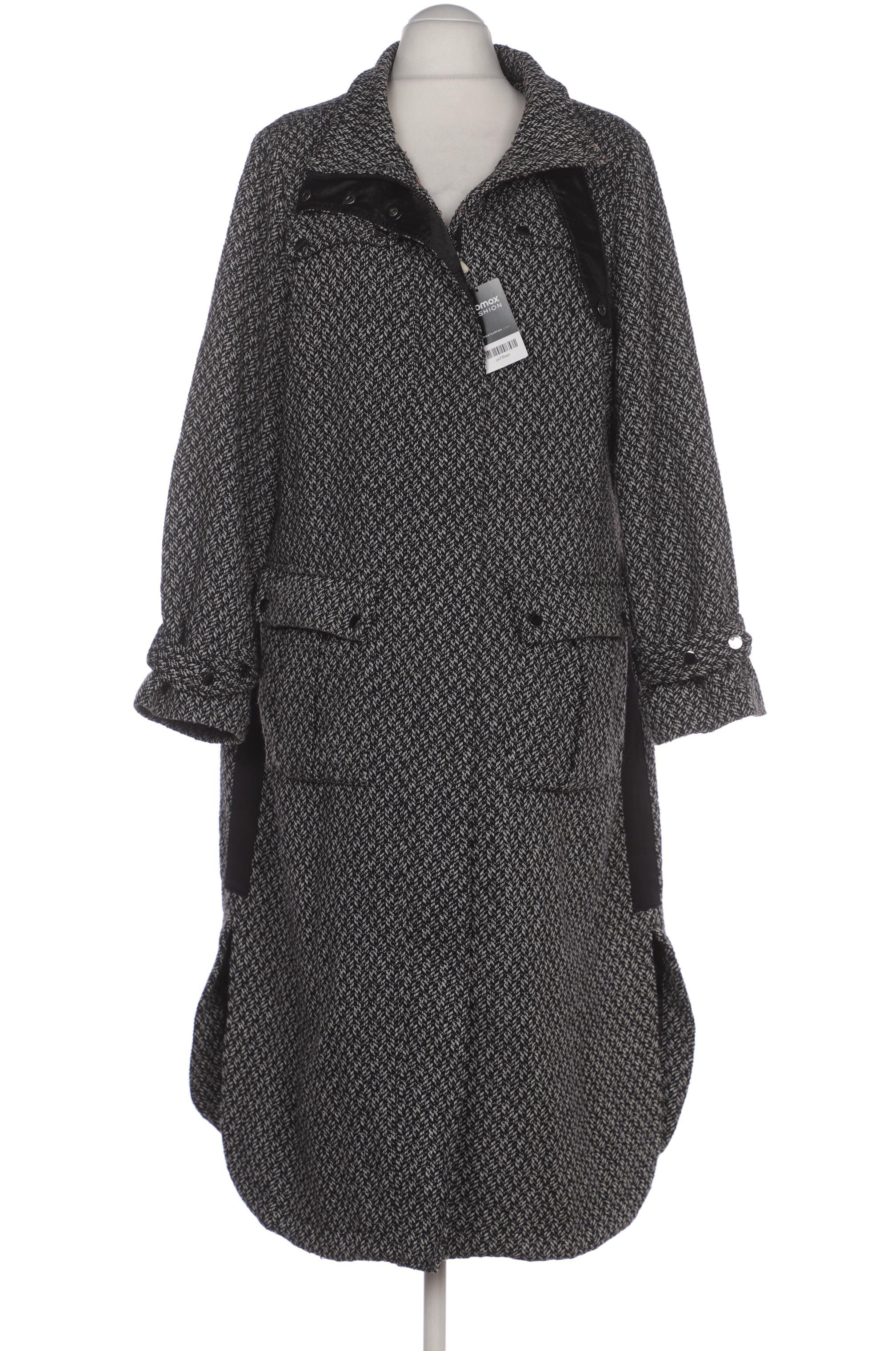 

sheego Damen Mantel, schwarz, Gr. 46