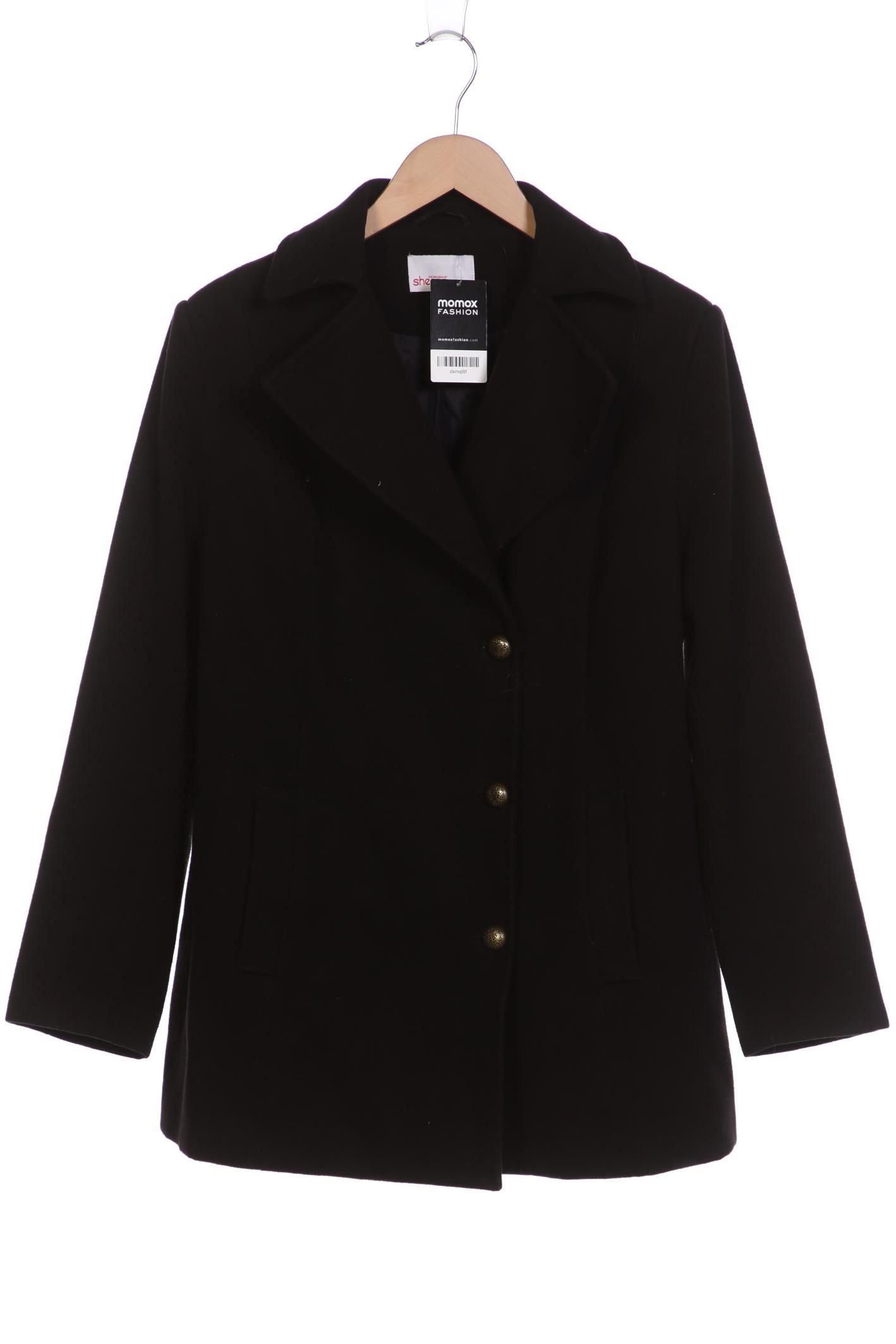 

sheego Damen Mantel, schwarz, Gr. 42