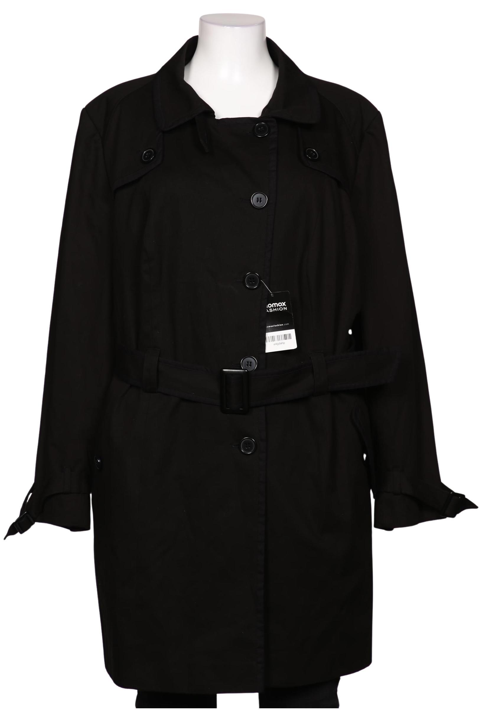 

sheego Damen Mantel, schwarz, Gr. 52