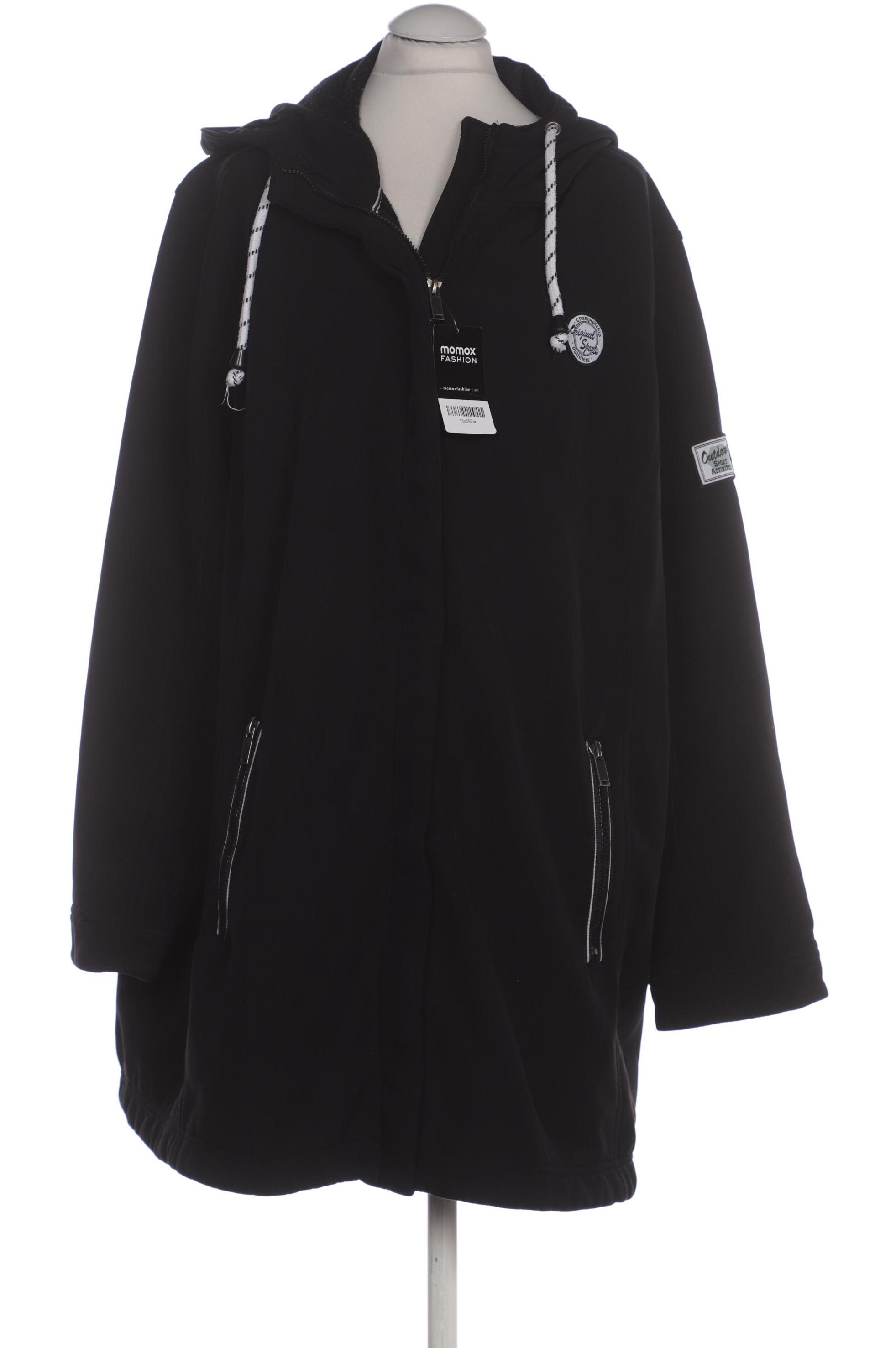 

sheego Damen Mantel, schwarz, Gr. 52