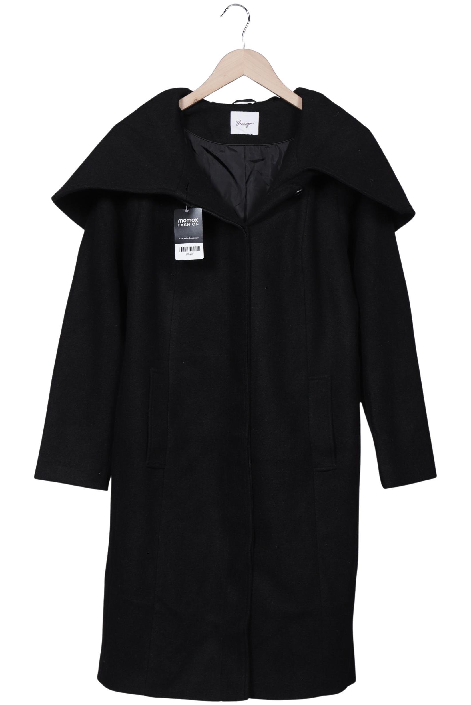 

sheego Damen Mantel, schwarz, Gr. 40