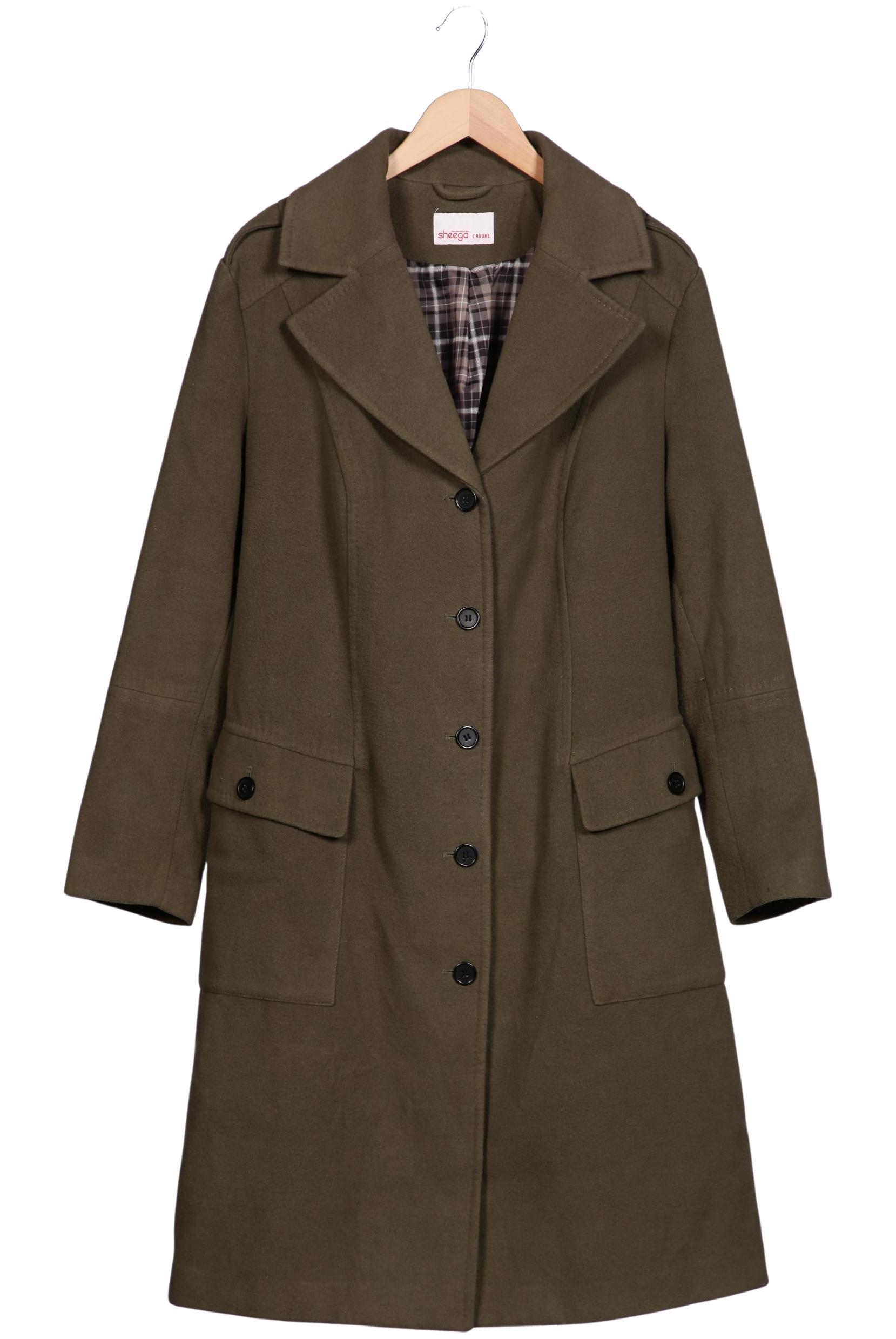 

sheego Damen Mantel, grün, Gr. 48