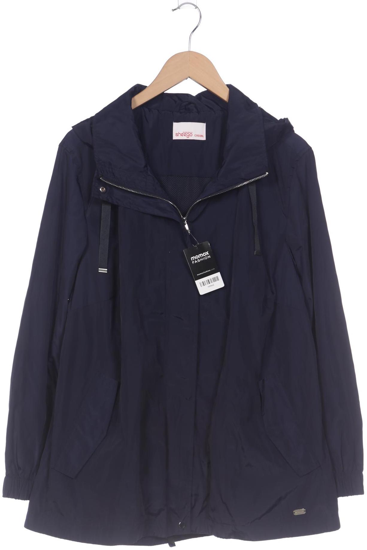 

sheego Damen Mantel, marineblau, Gr. 48