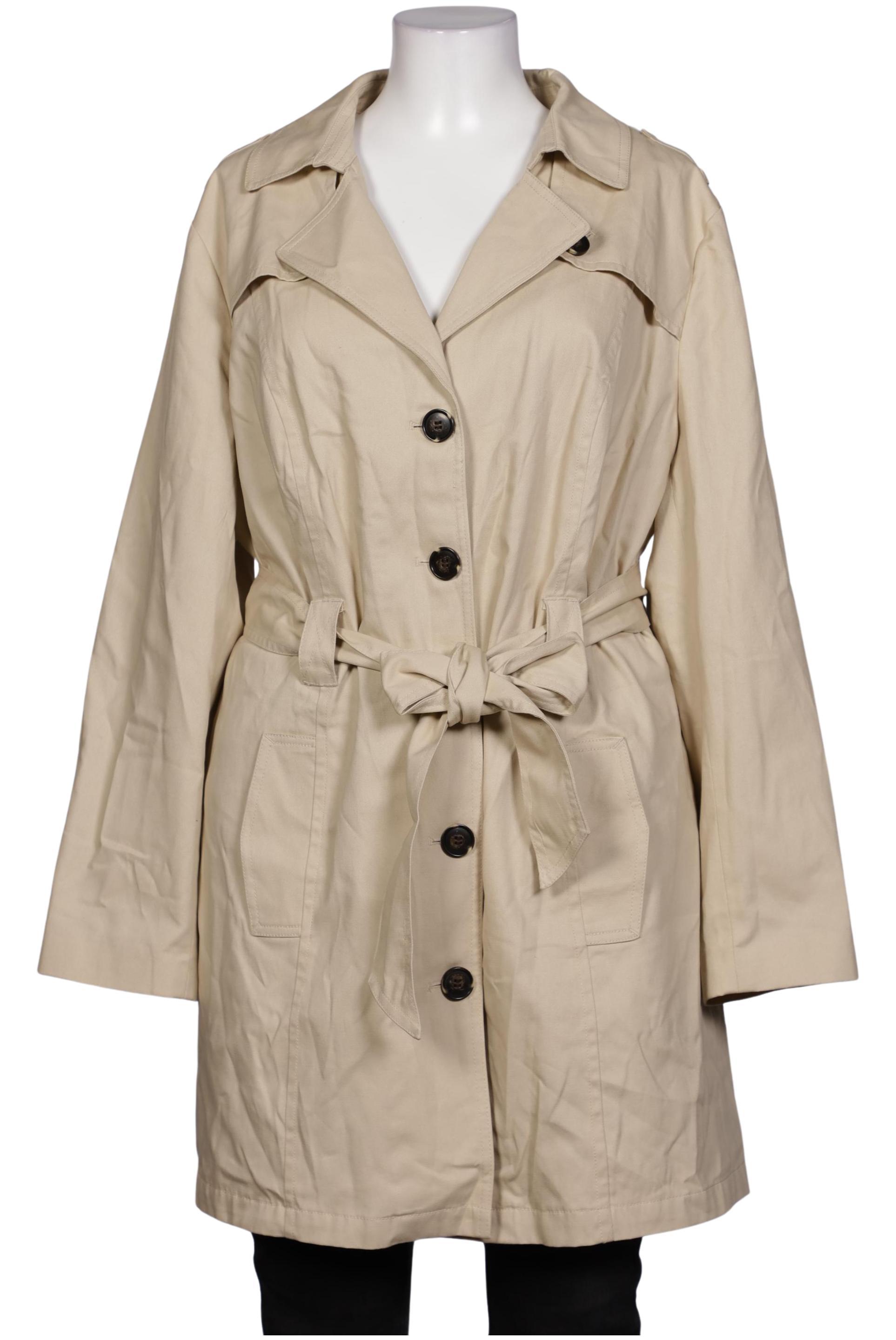 

sheego Damen Mantel, beige, Gr. 52