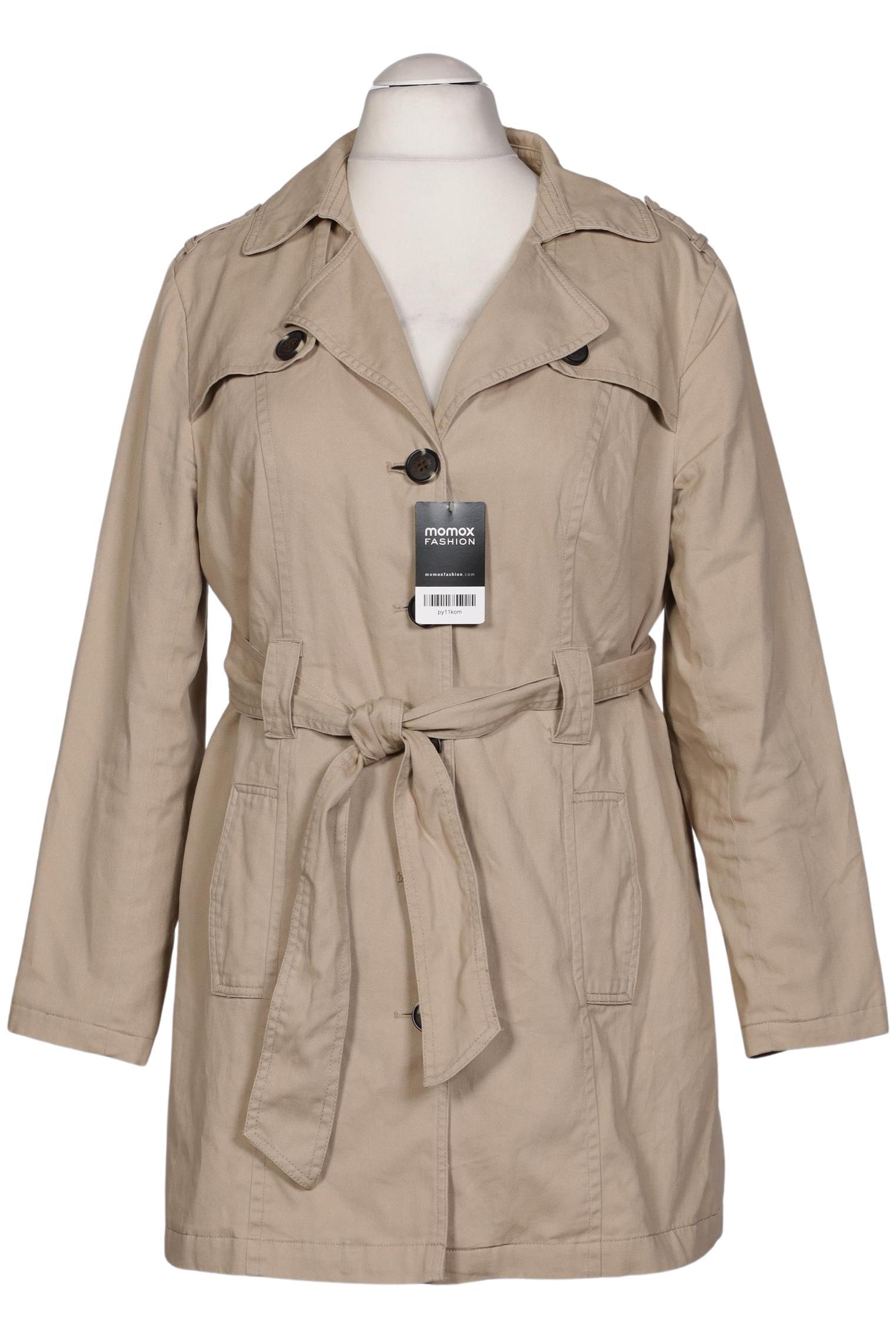 

sheego Damen Mantel, beige, Gr. 42