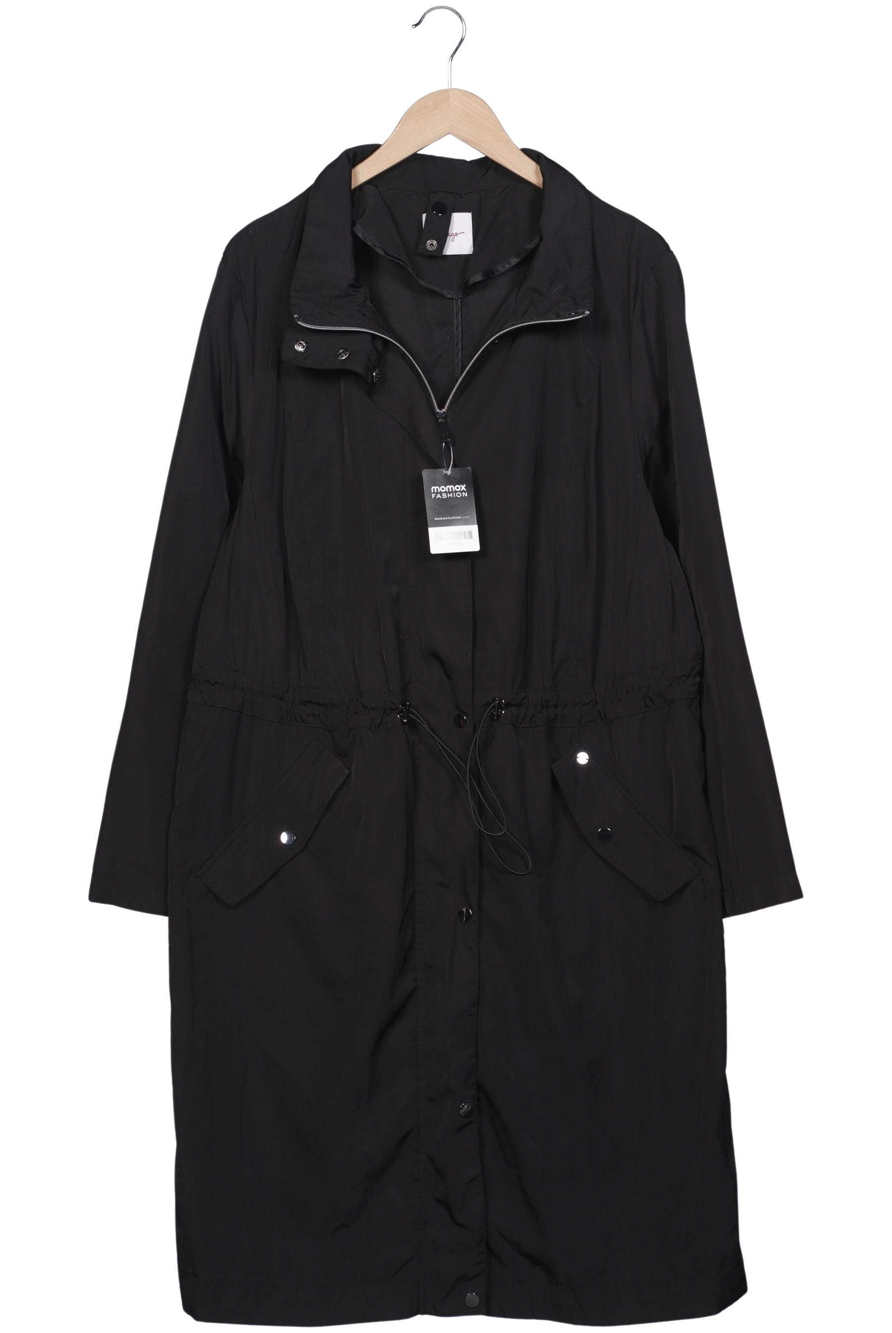 

sheego Damen Mantel, schwarz, Gr. 48