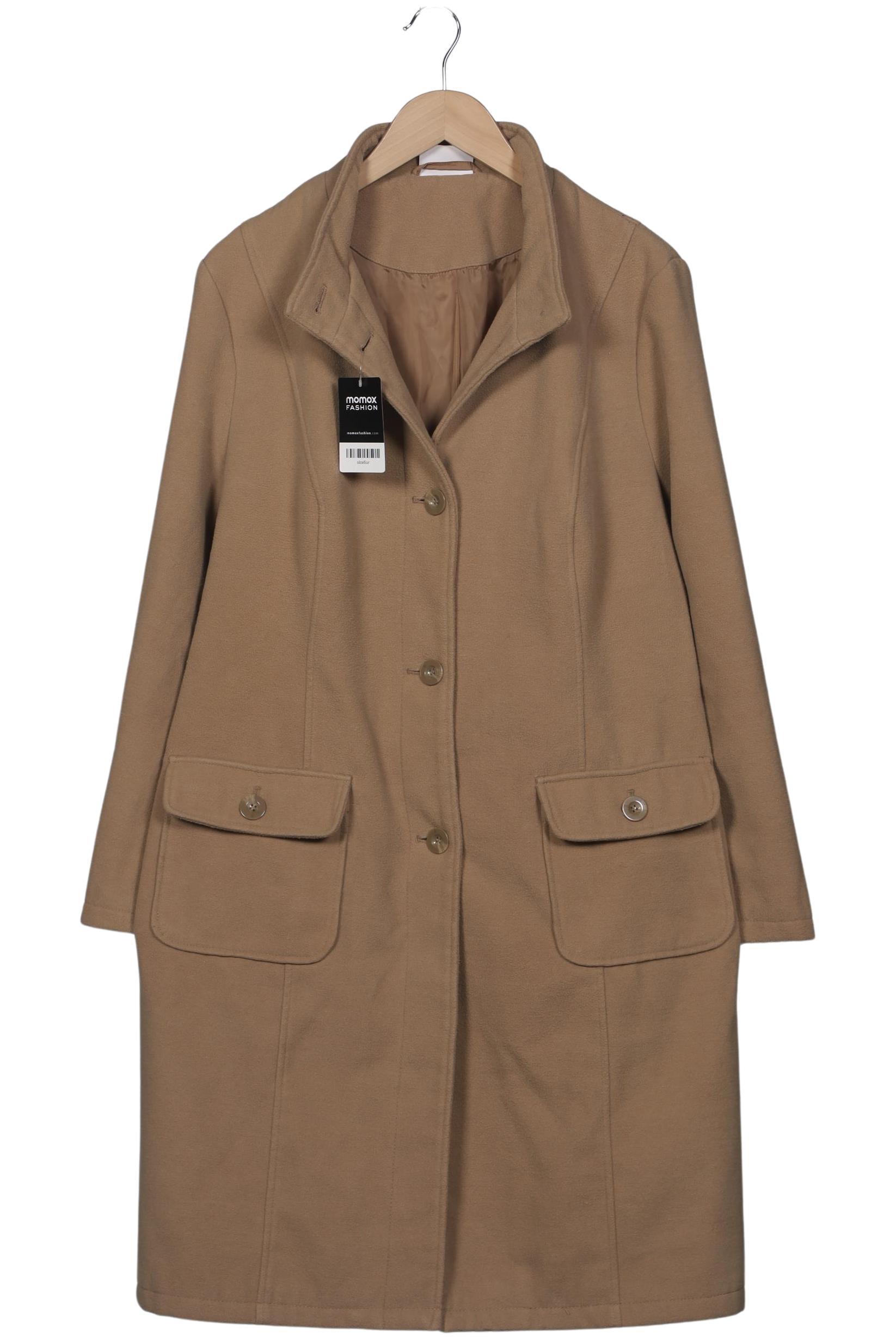 

sheego Damen Mantel, beige, Gr. 48
