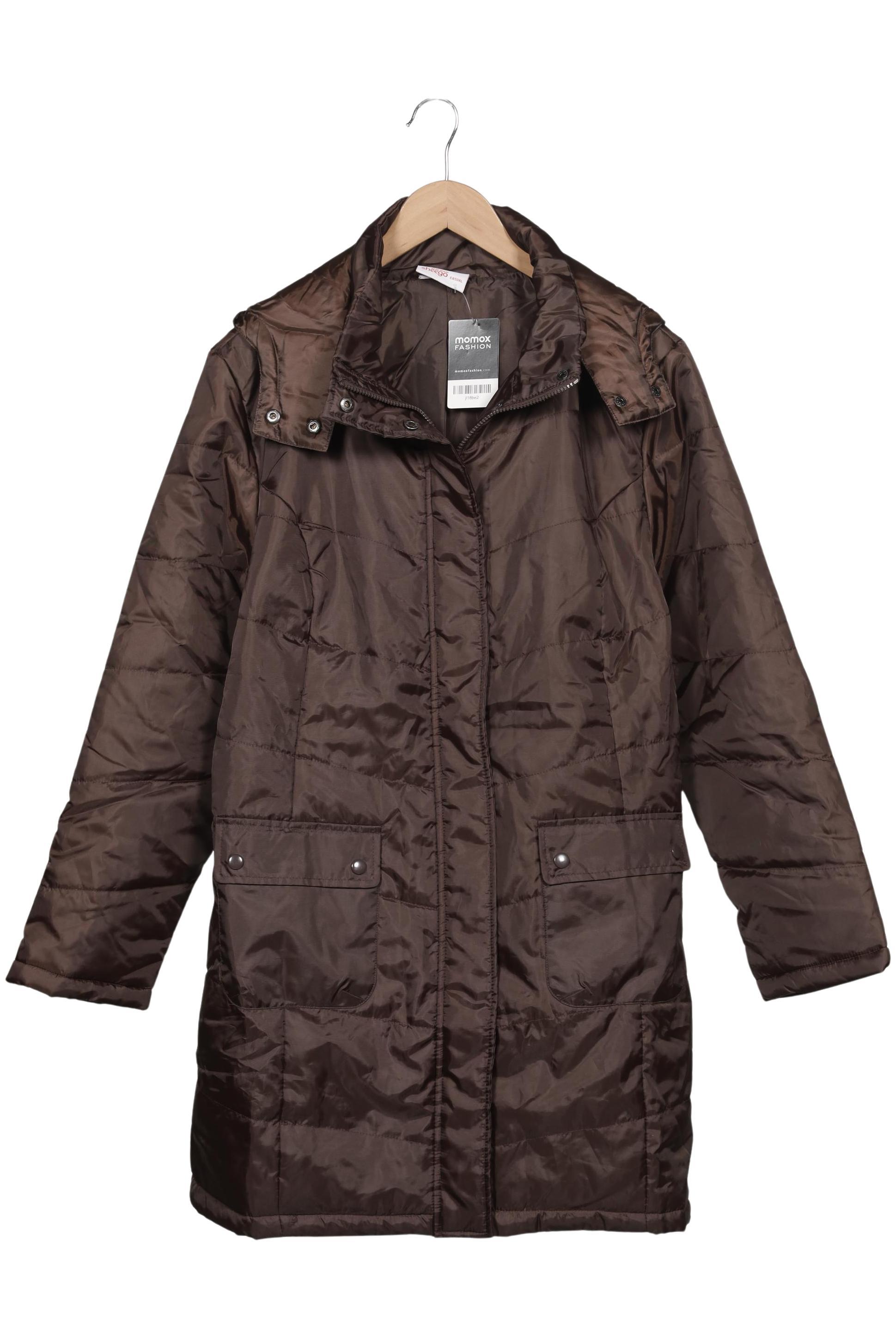 

sheego Damen Mantel, braun, Gr. 44