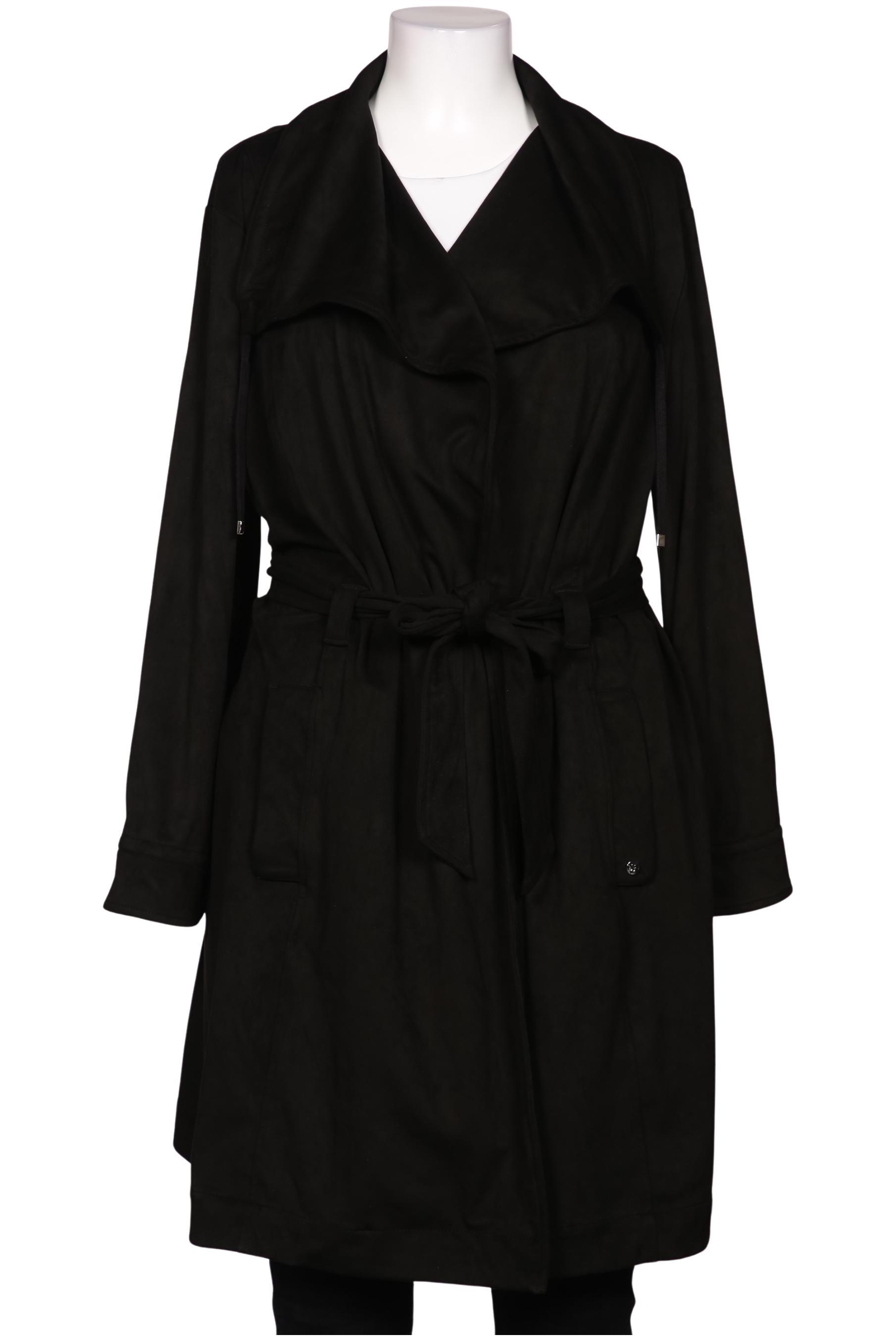 

sheego Damen Mantel, schwarz, Gr. 50